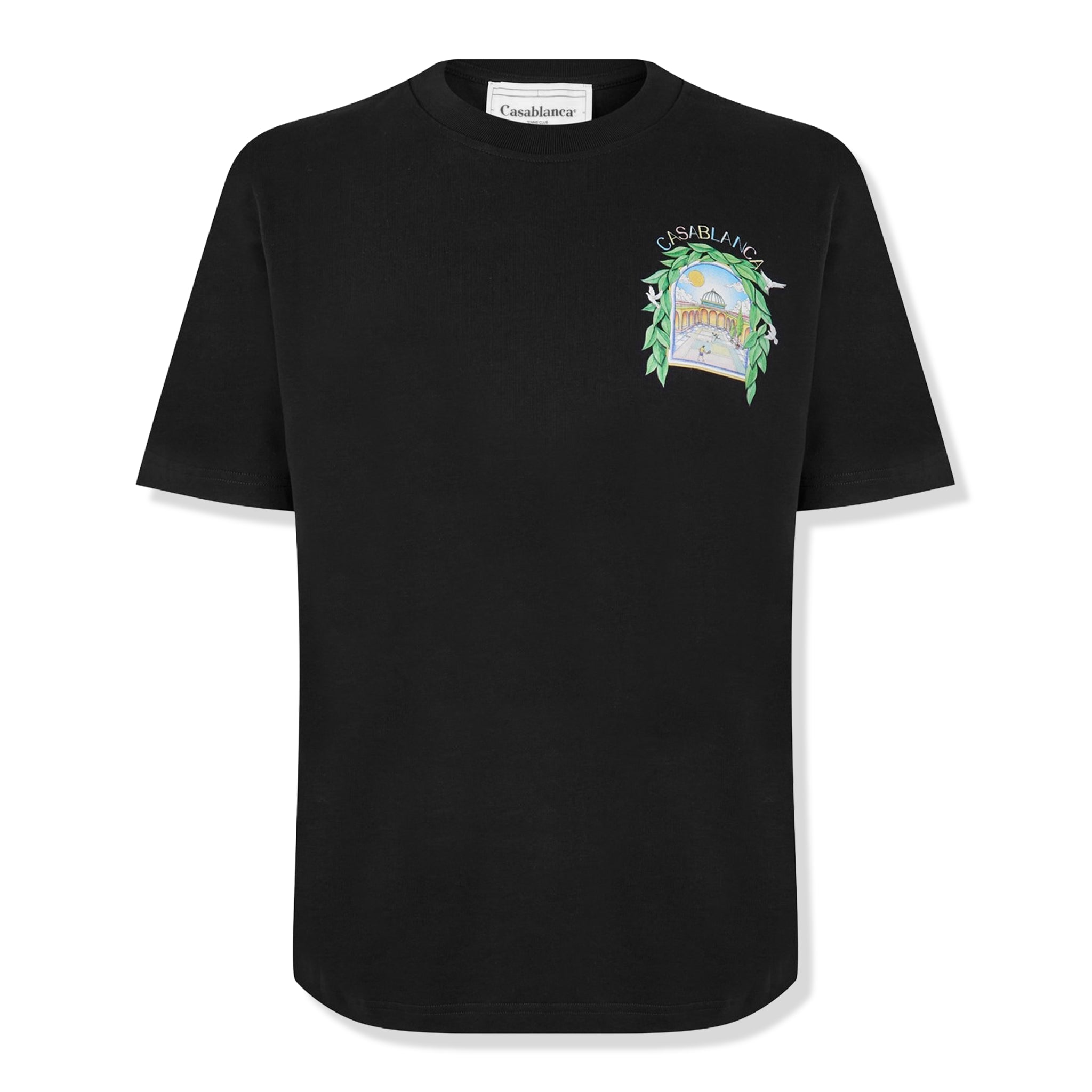 Casablanca L'Arche Tennis Club Graphic Black T Shirt
