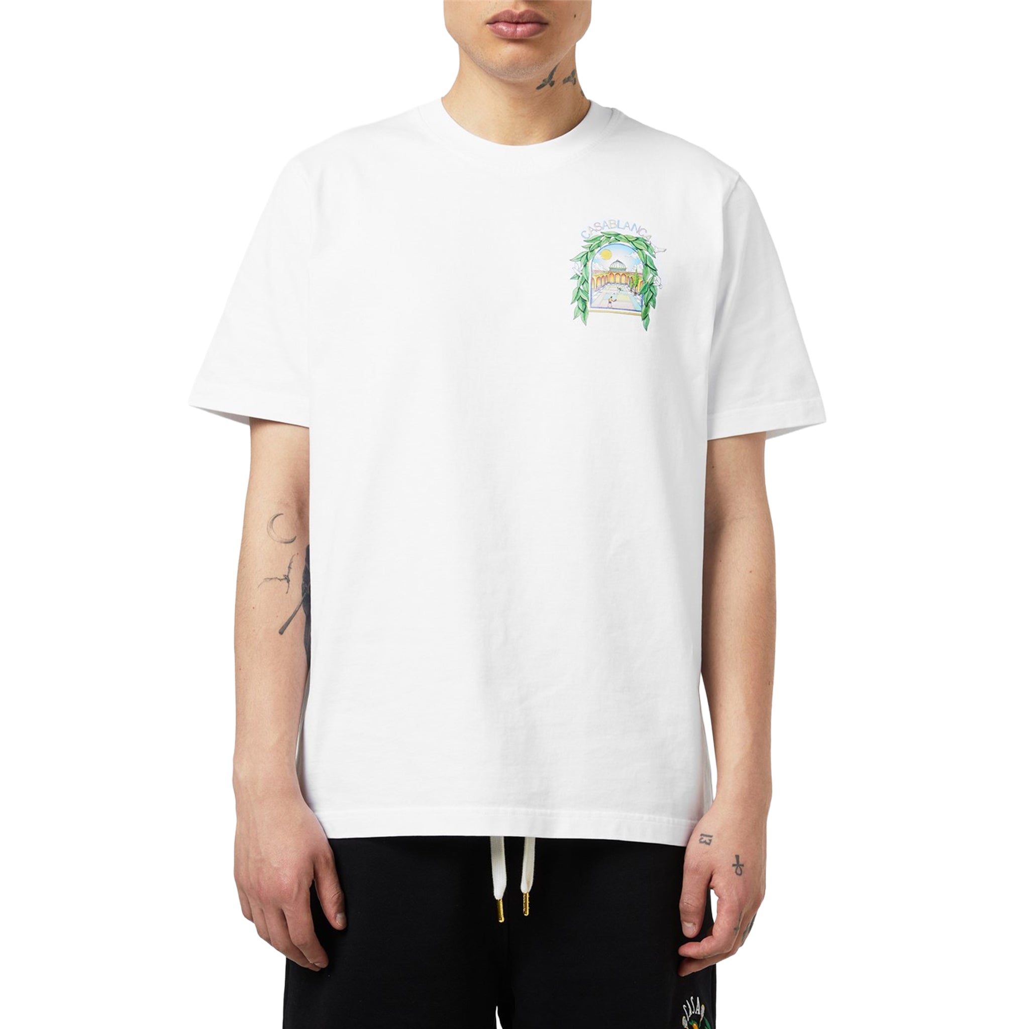 Casablanca L'Arche Tennis Club Graphic White T Shirt