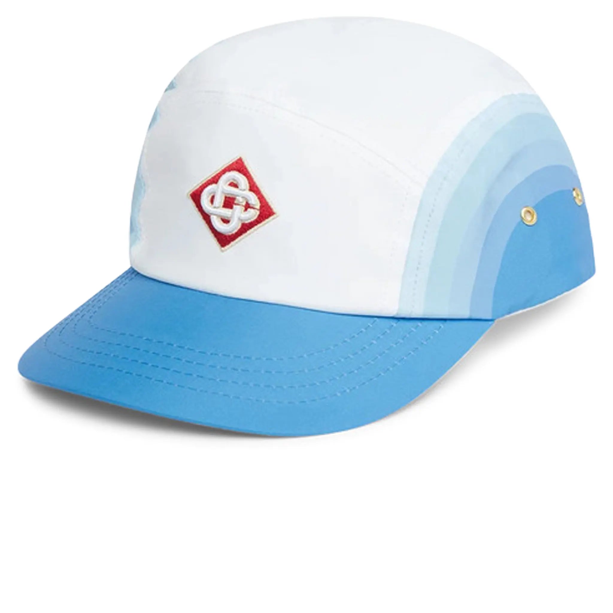 Front View of Casablanca Patch 5 Panel Blue Gradient Baseball Cap