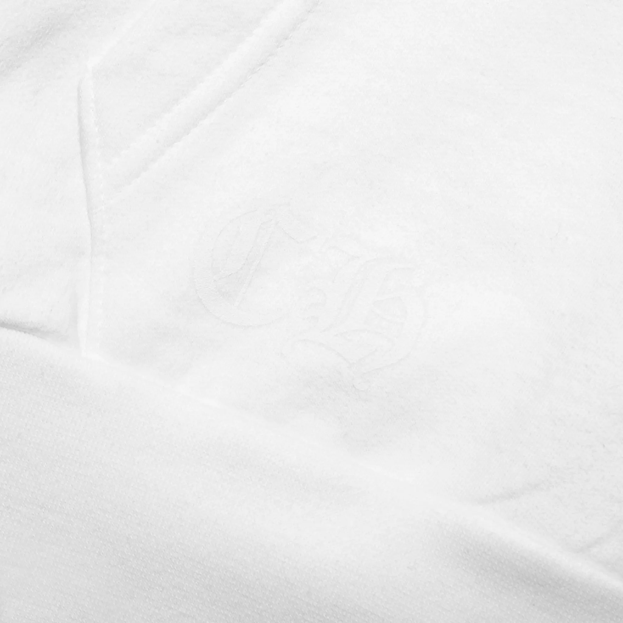 Detailed View of Chrome Hearts 1988 Script Logo White Zip-Up Hoodie