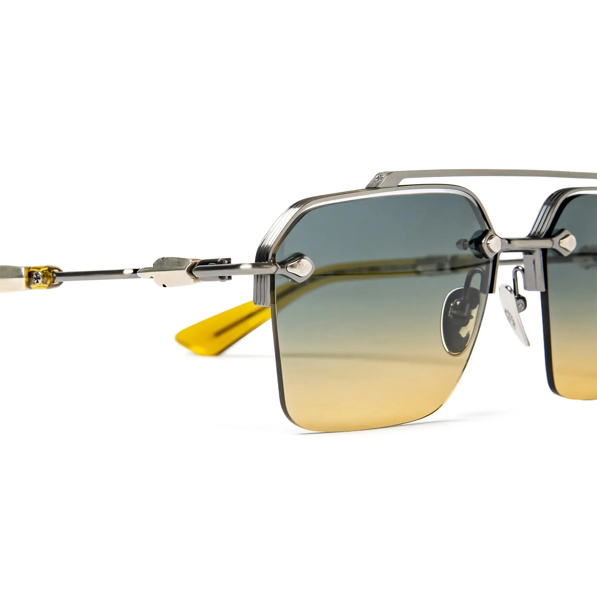 Detailed View of Chrome Hearts Bidi Esem 6.0 Pewter Malt Sunglasses 205044_pwr_mal 205044_PWR_MAL