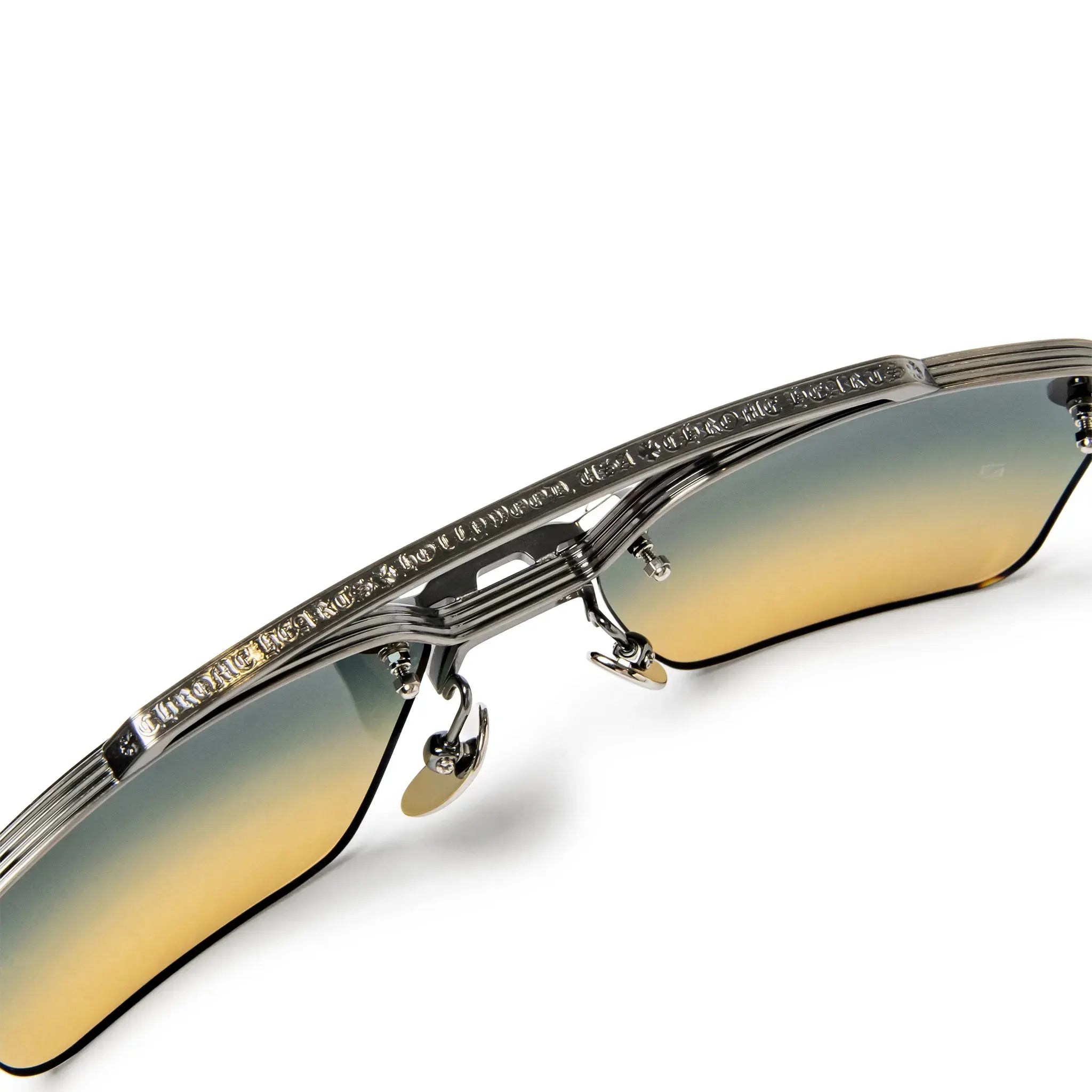 Detailed View of Chrome Hearts Bidi Esem 6.0 Pewter Malt Sunglasses 205044_pwr_mal 205044_PWR_MAL