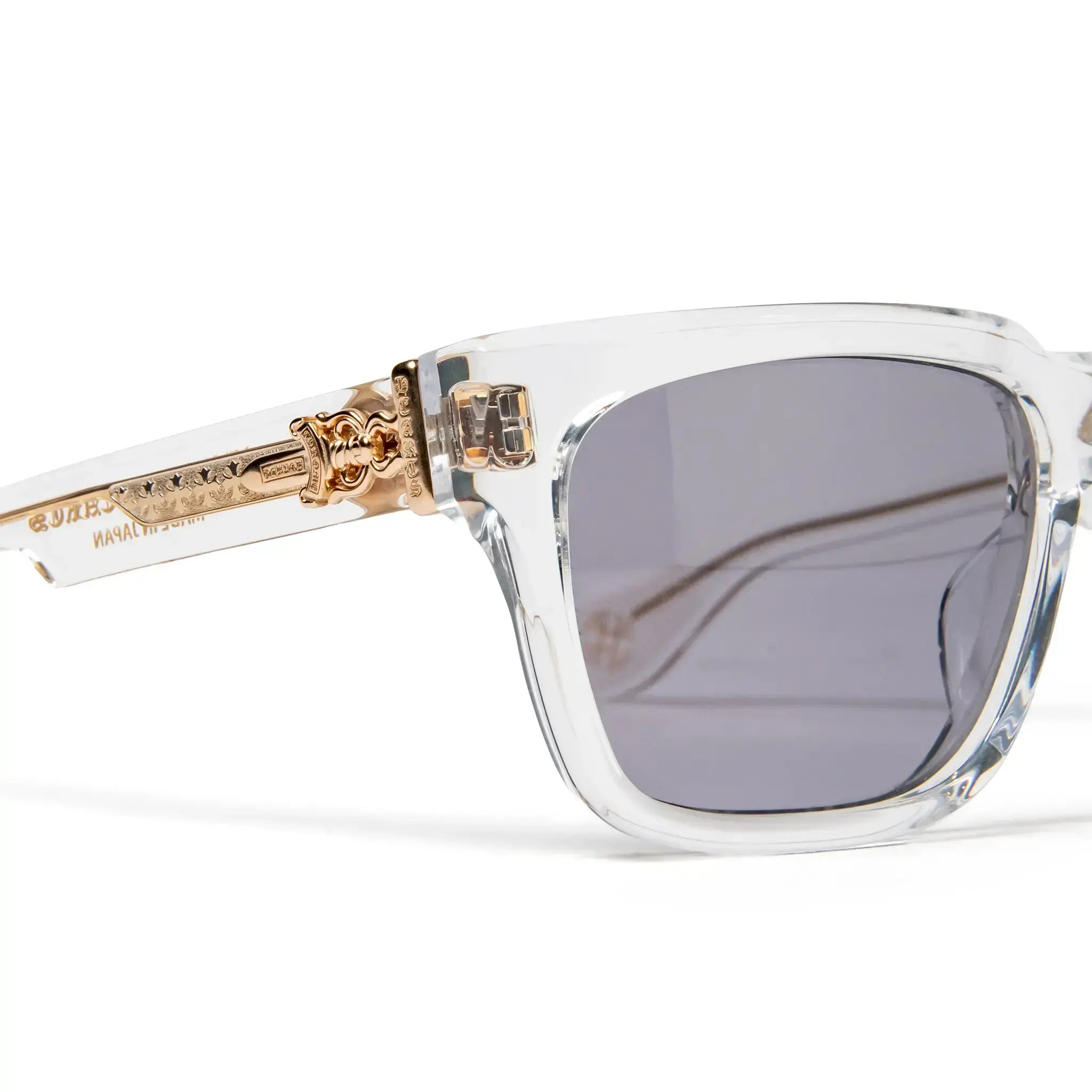Front View of Chrome Hearts Blue Fog Sunglasses 174896_CRYS