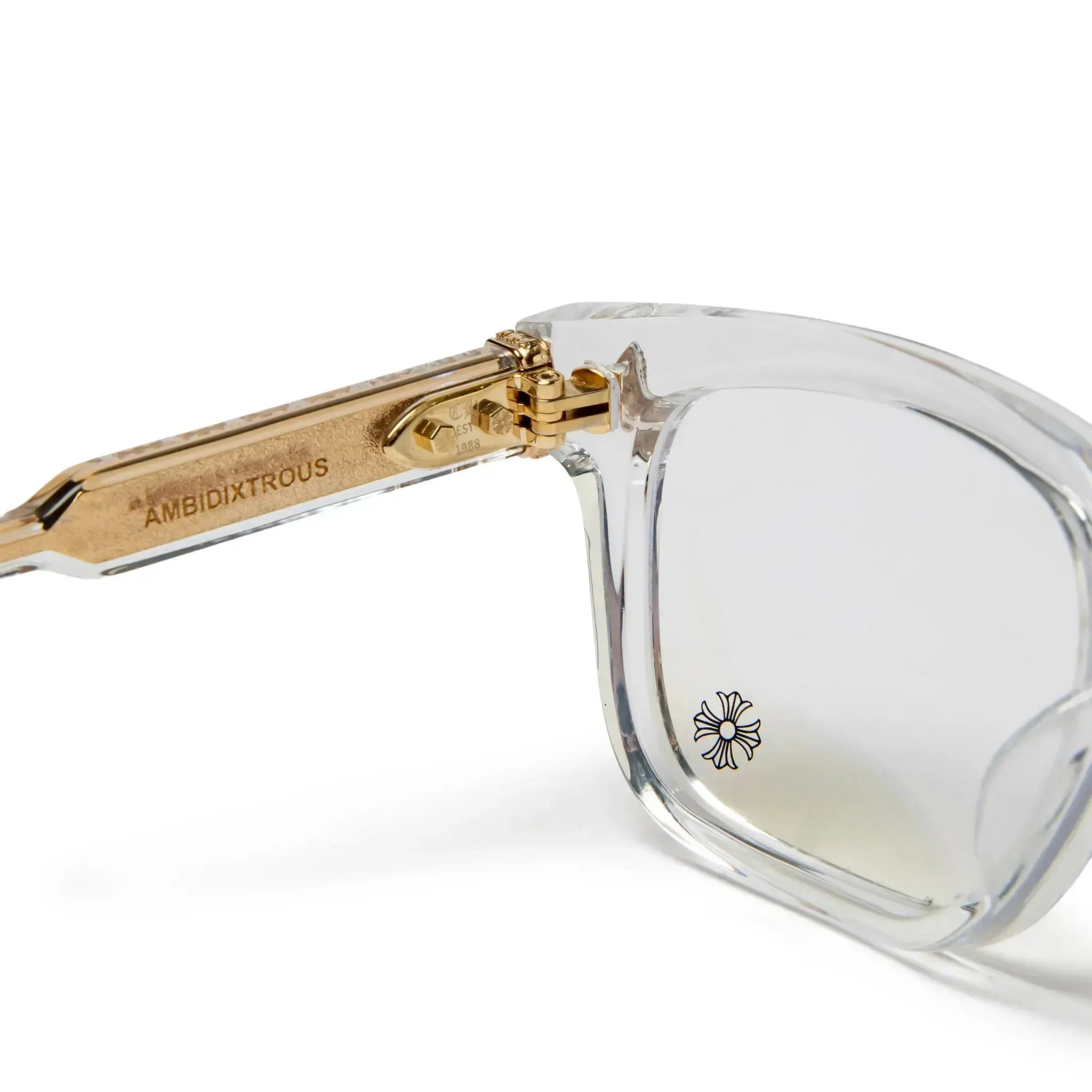 Detailed View Chrome Hearts Box Officer Crystal Sunglasses 174896_MAL