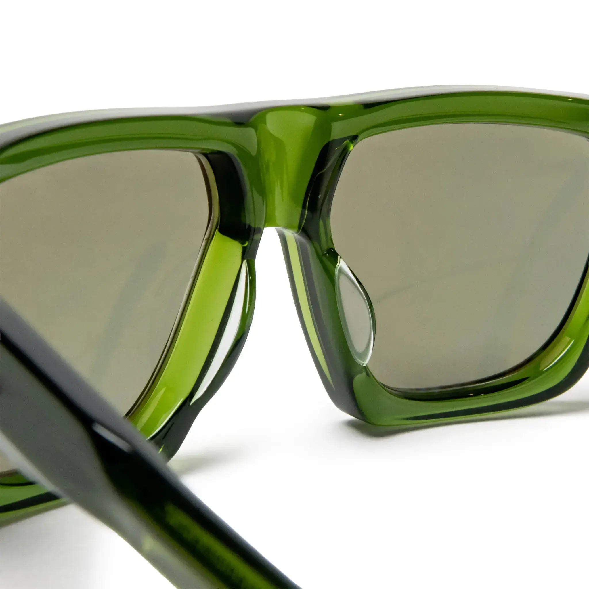 Inside Detailed View of Chrome Hearts Charismadick 6.0 Drak Olive Sunglasses 199976_DOLV