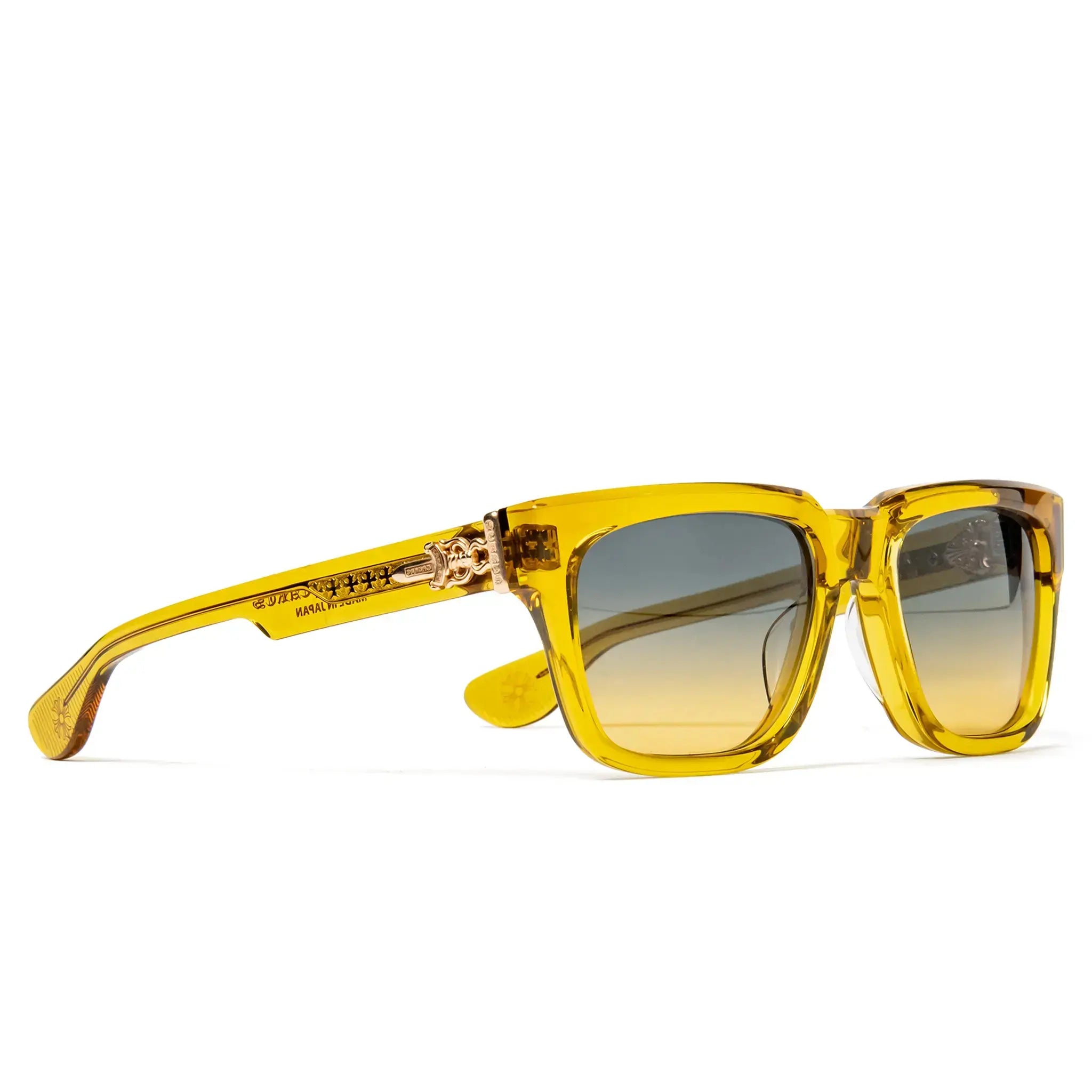 Front Side View of Chrome Hearts Box Officer 6.0 Malt Sunglasses 174896_MAL