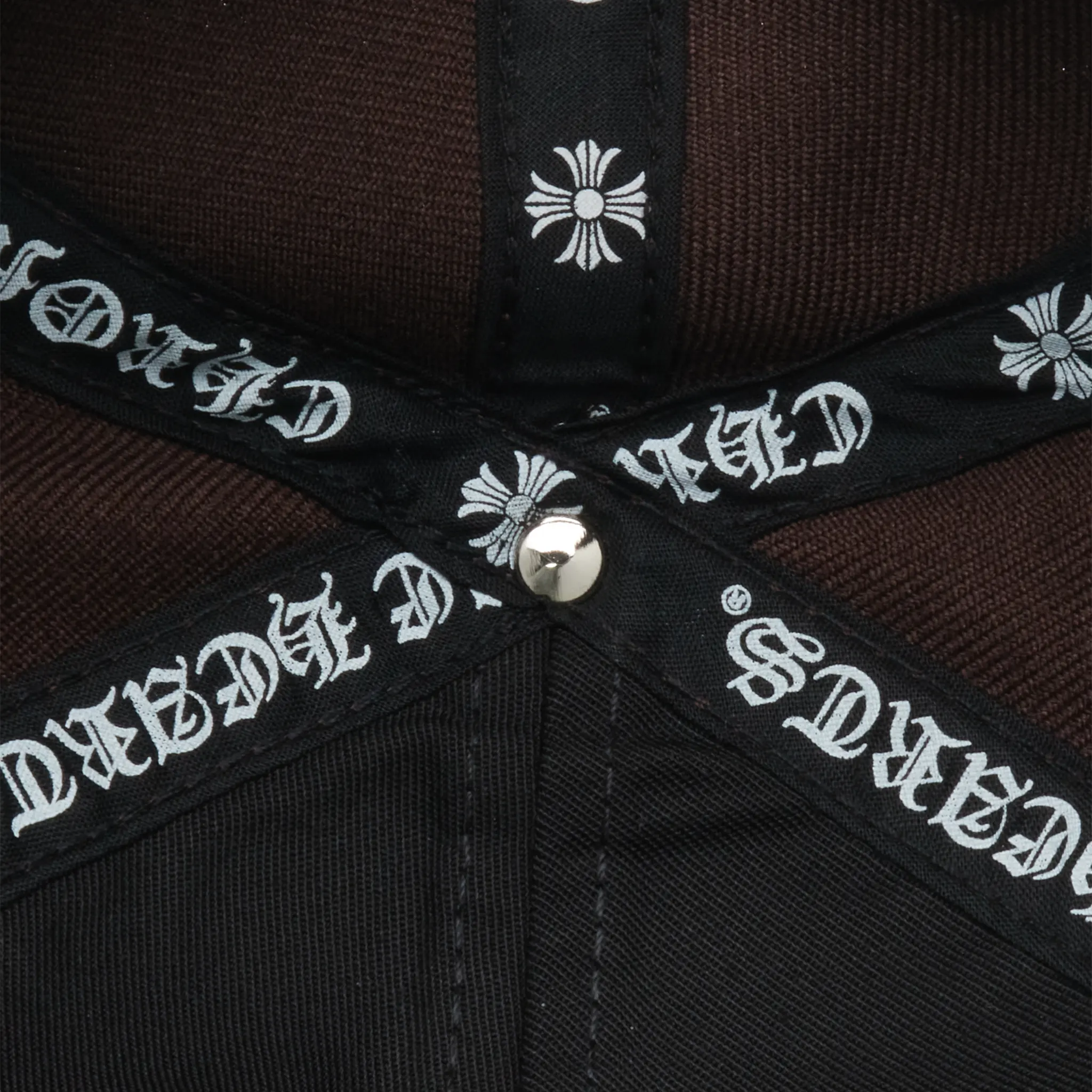 Inside View of Chrome Hearts CH Brown Baseball Cap 01383 10007CHBHB BROW