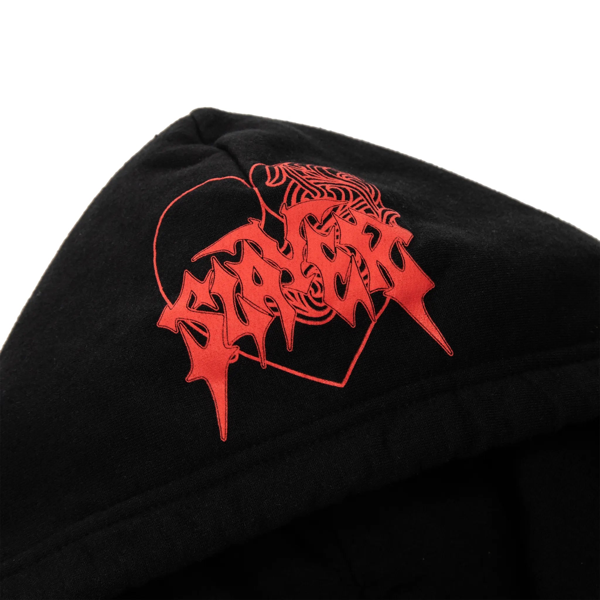 Hood Logo View of Chrome Hearts Deadly Doll Online Exclusive Black Red Hoodie 1383 1FW230106XDDOEH-BLAC