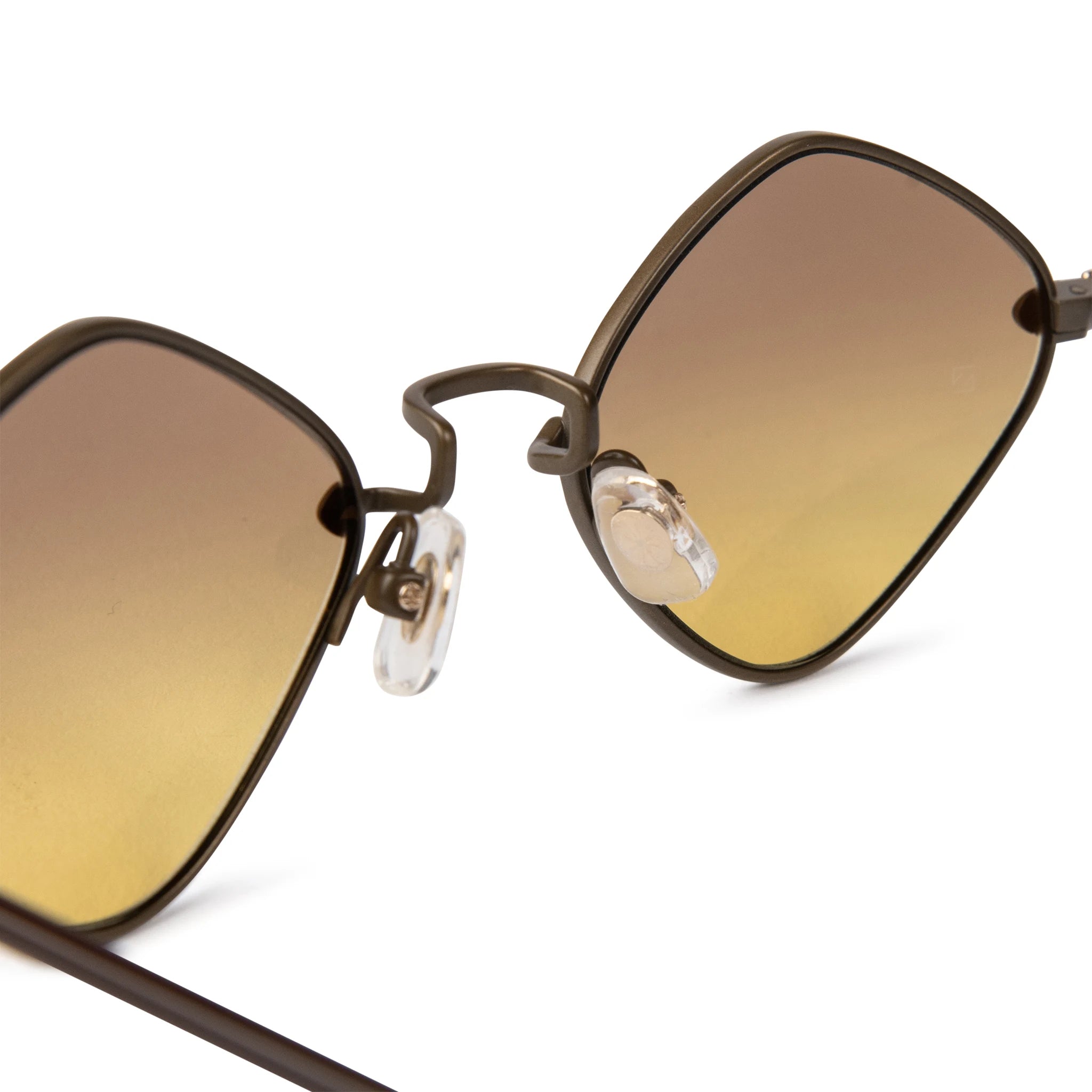 Nose pads view of Chrome Hearts Diamond Dog Light Brown Sunglasses