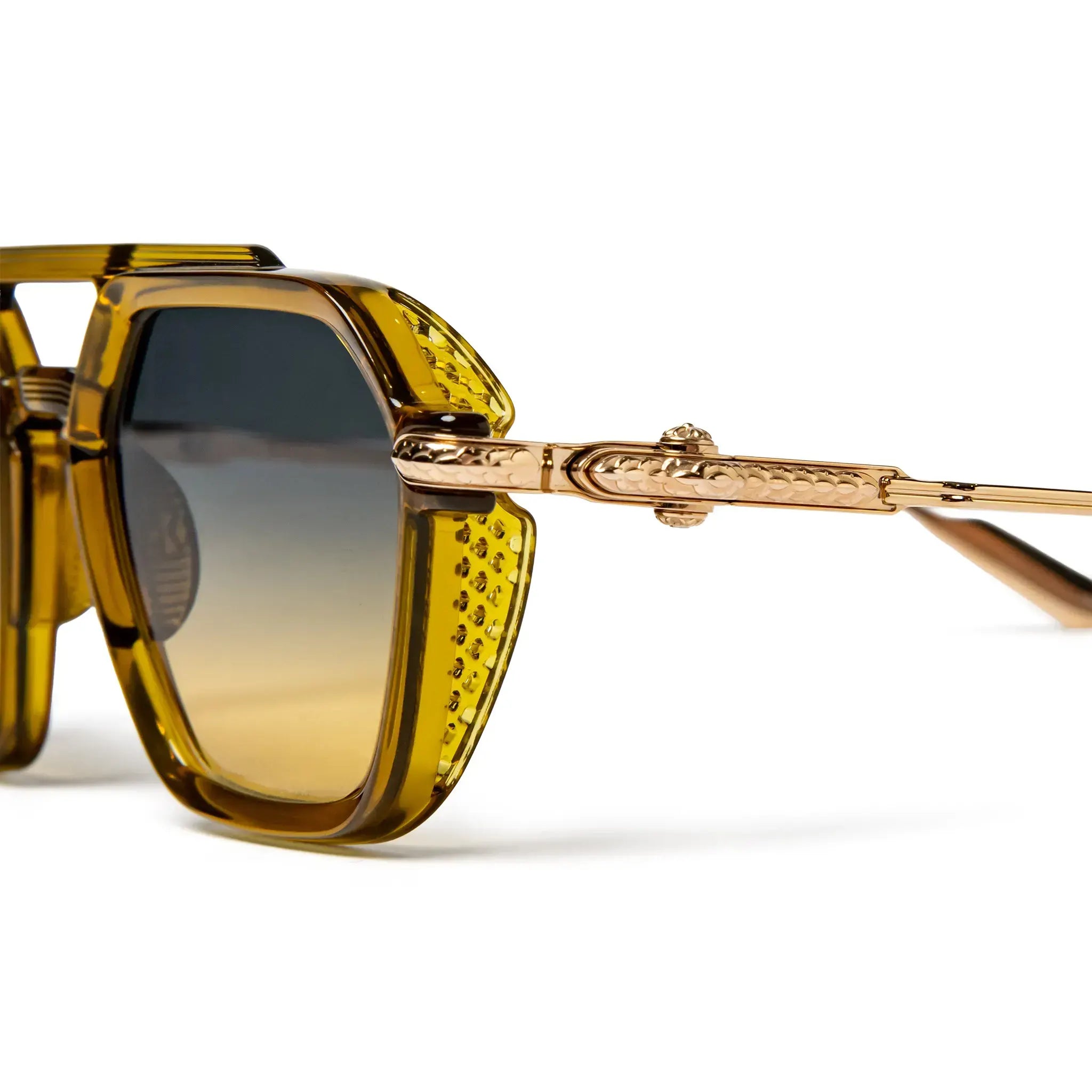 Detailed View of Chrome Hearts Fuckrey 2.0 Malt Gold Sunglasses 207632_MAL_GP
