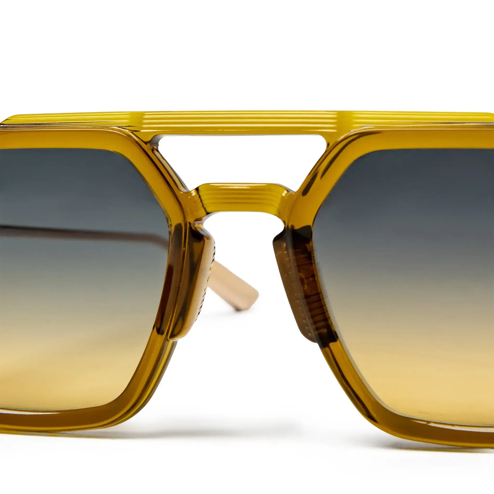 Detailed Front View of Chrome Hearts Fuckrey 2.0 Malt Gold Sunglasses 207632_MAL_GP