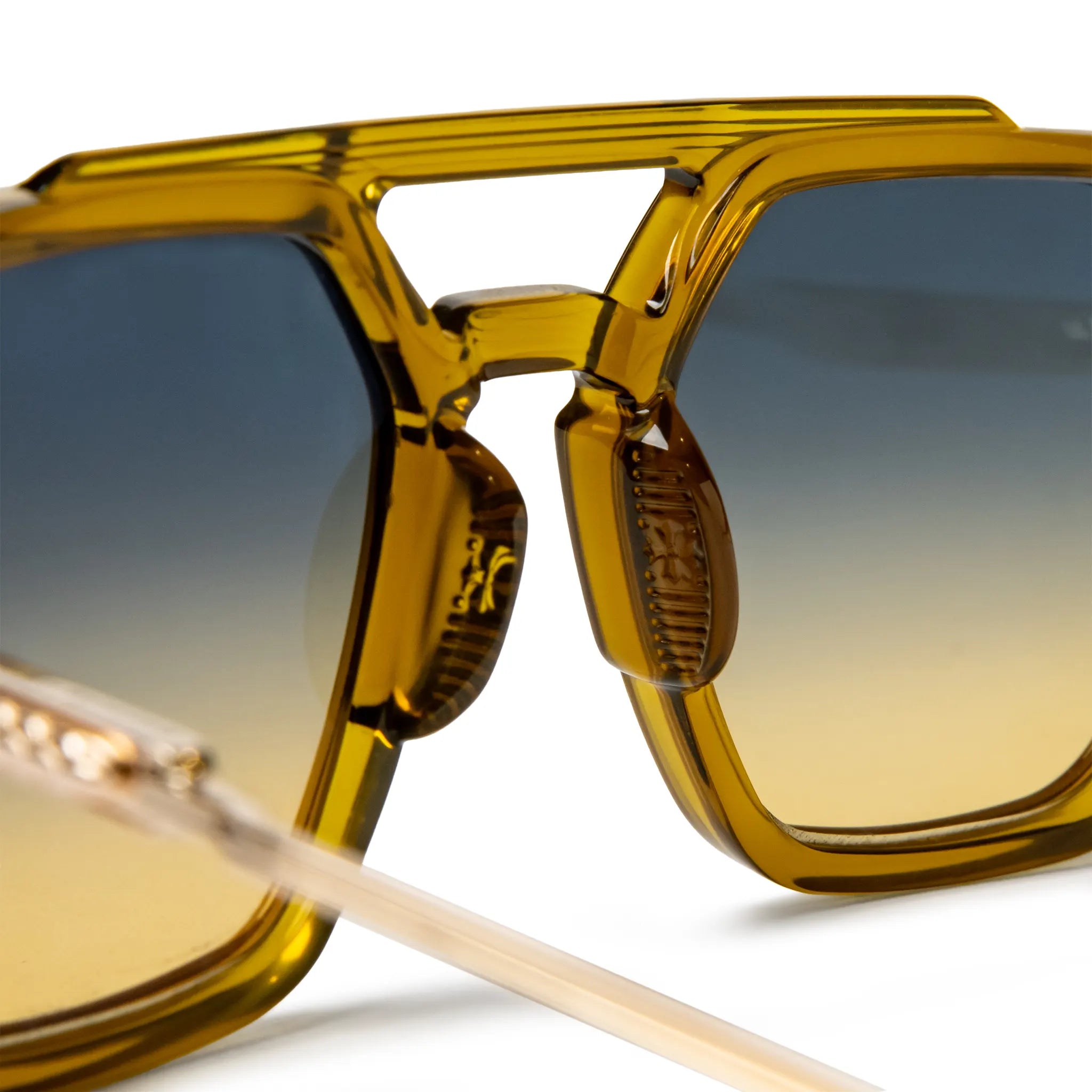 Detailed View of Chrome Hearts Fuckrey 2.0 Malt Gold Sunglasses 207632_MAL_GP