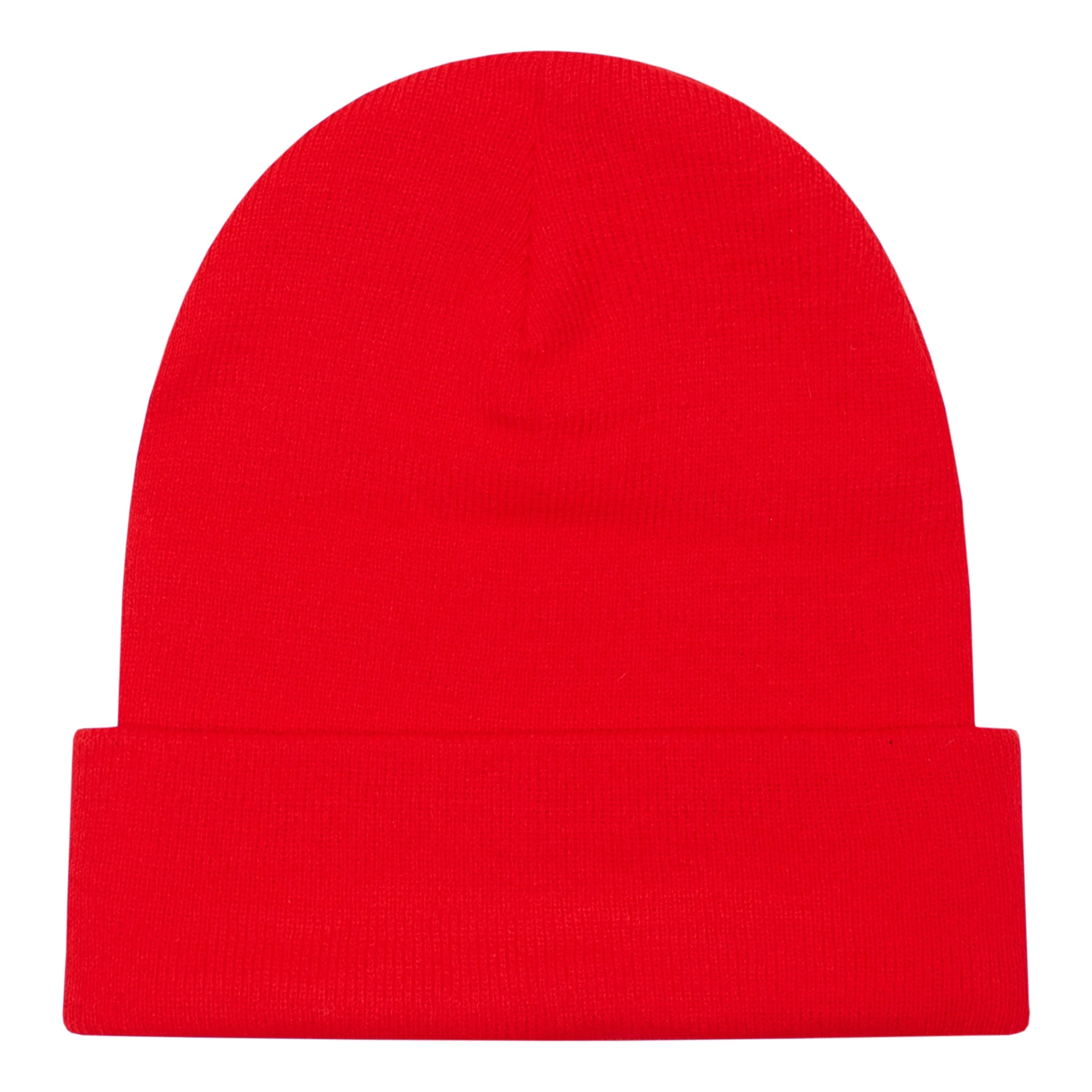 Back view of Chrome Hearts Logo Red Beanie