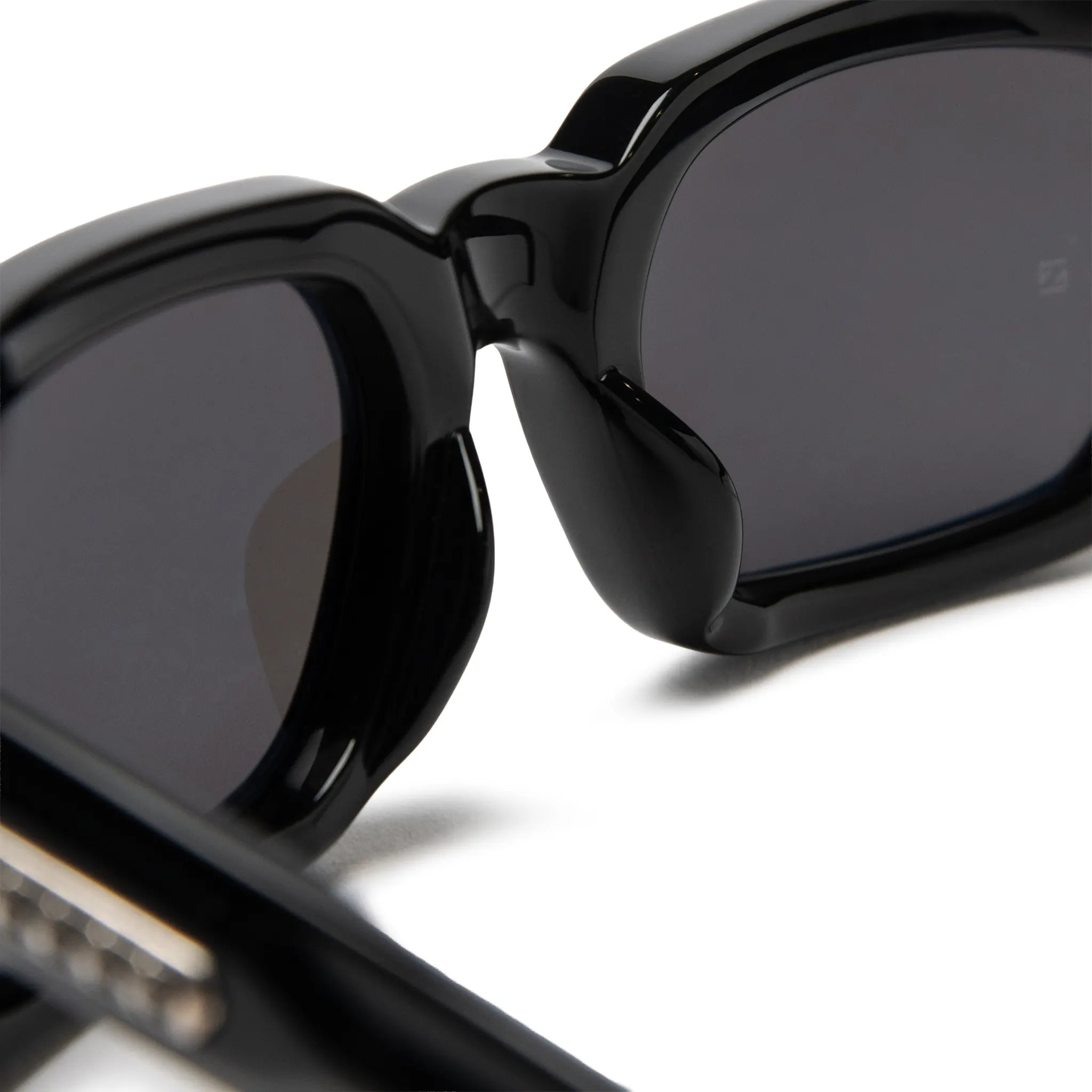 Inside Detailed View of Chrome Hearts Miscellanus Black Dark Grey Sunglasses 214336_BK