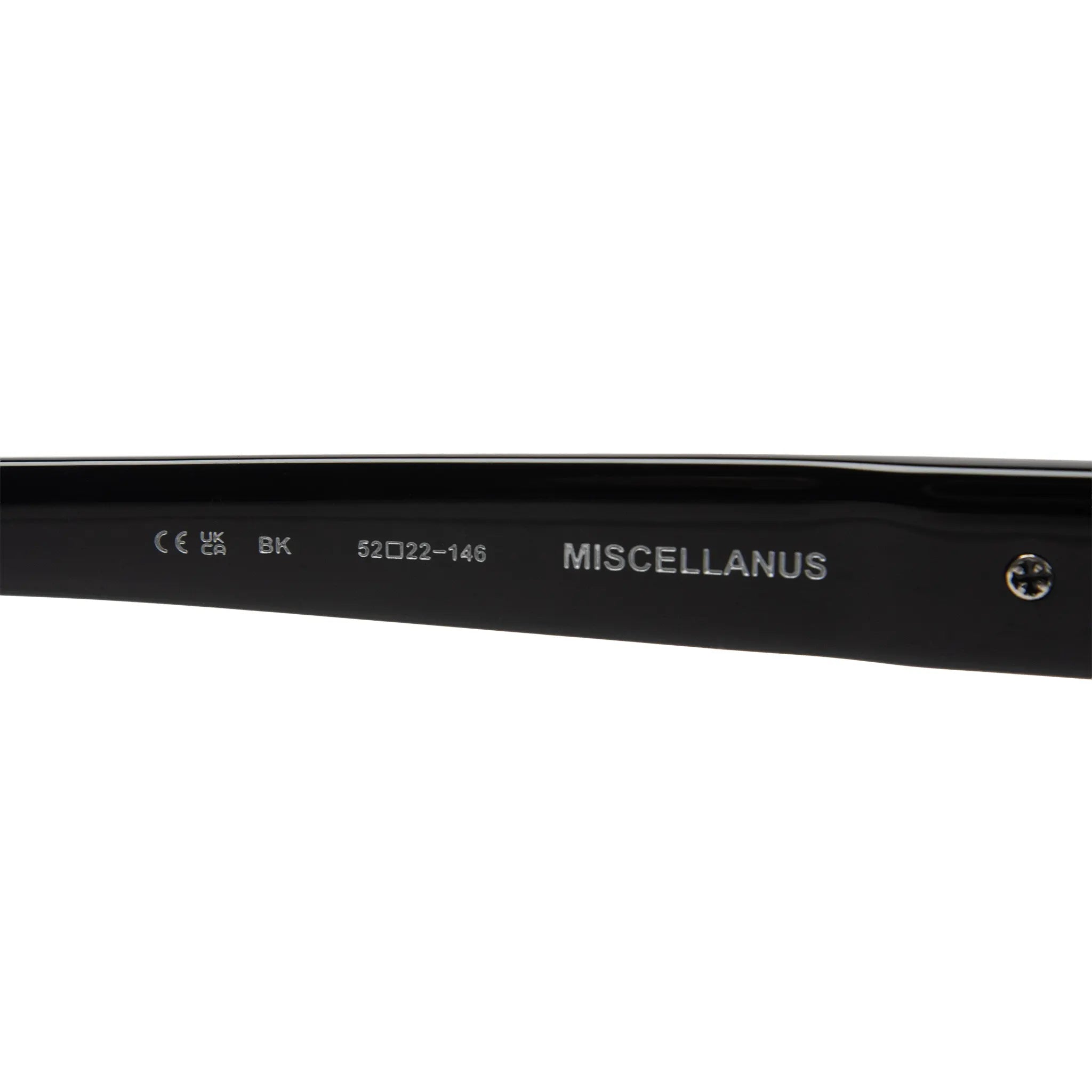 Frame View of Chrome Hearts Miscellanus Black Dark Grey Sunglasses 214336_BK