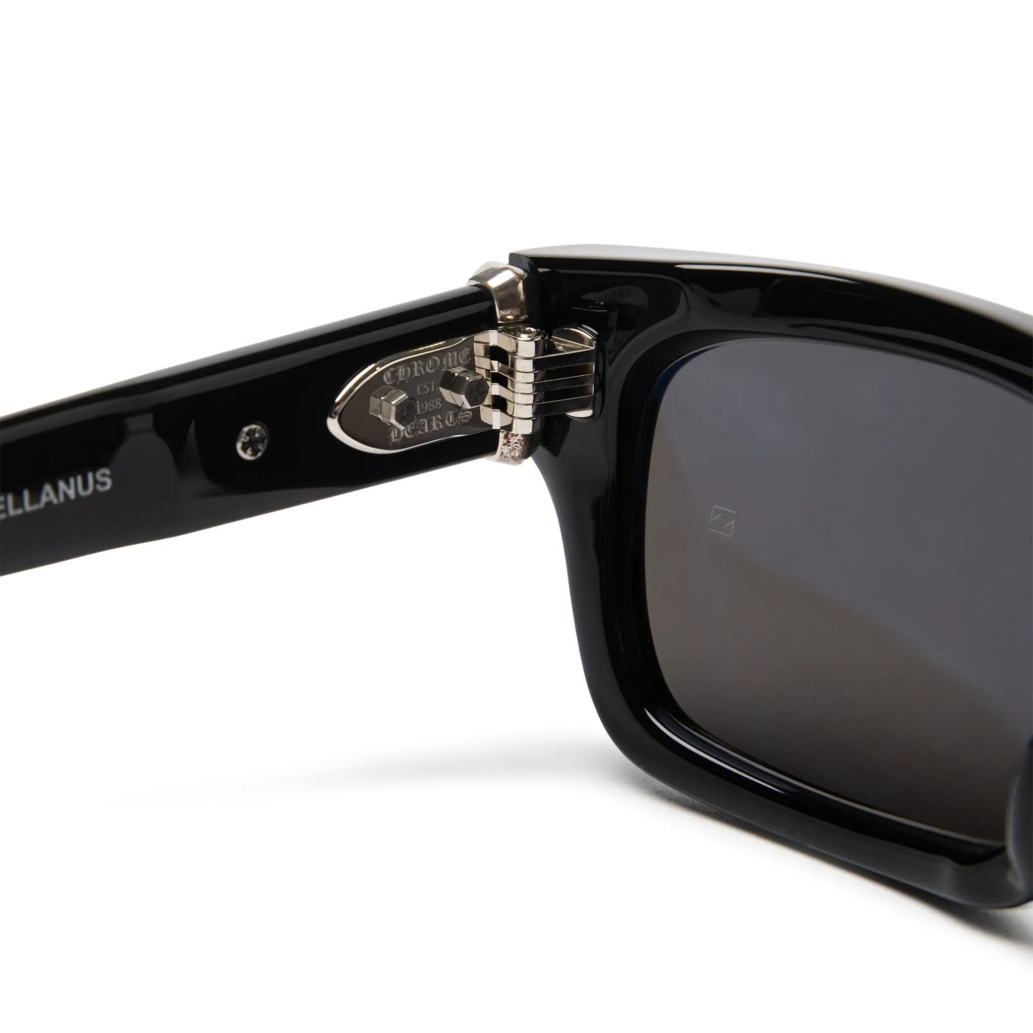 Inside View of Chrome Hearts Miscellanus Black Dark Grey Sunglasses 214336_BK
