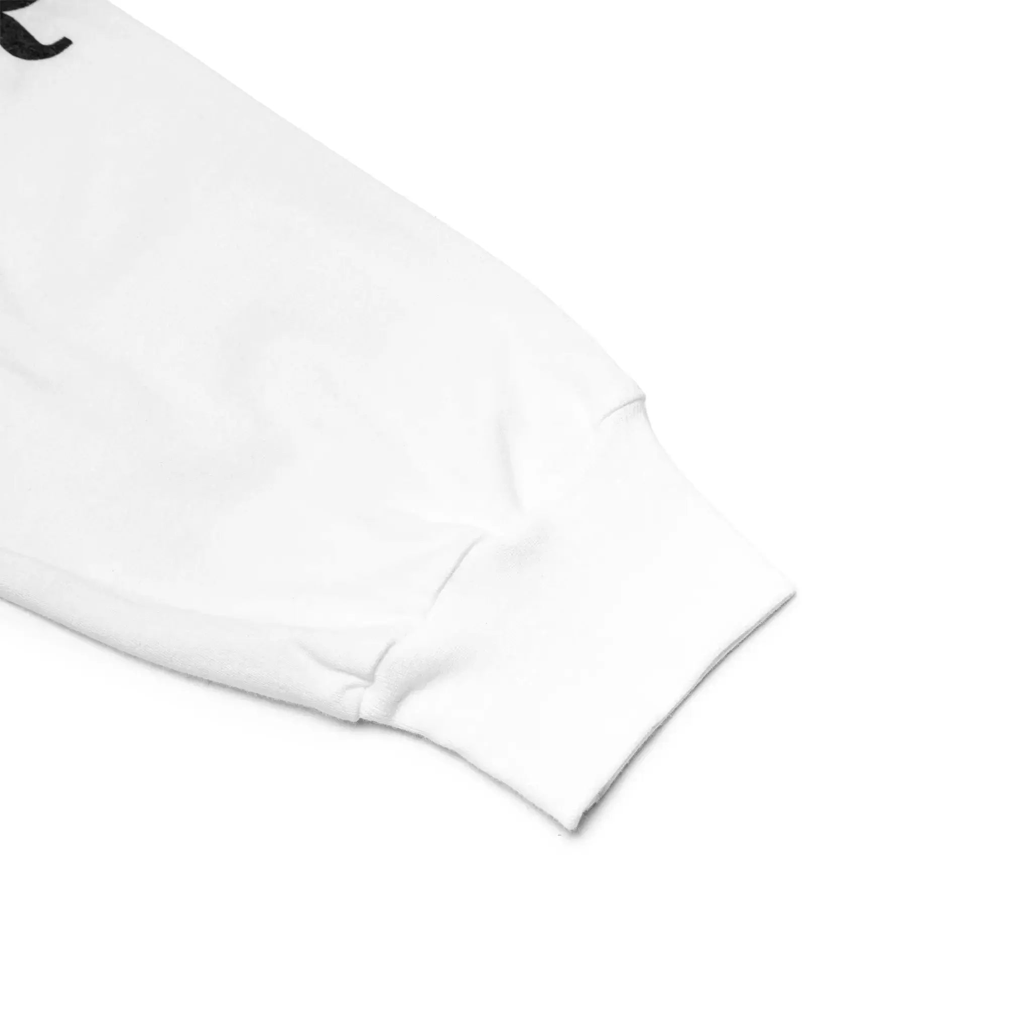 Neck view of Chrome Hearts Neck Logo L/S White T Shirts 1383 100000103NLT WHIT