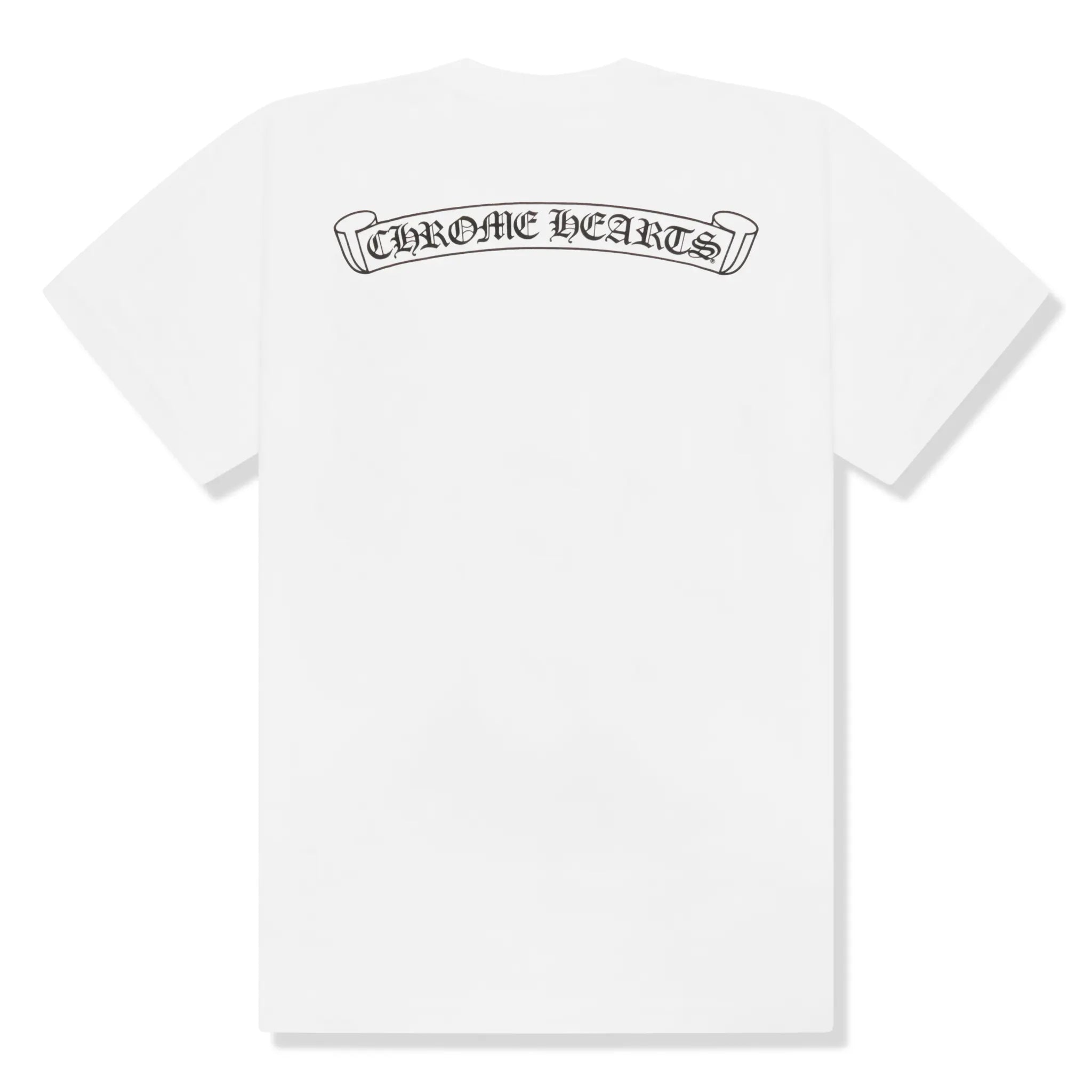 Back View of Chrome Hearts x Fashion For Relief White T-Shirt