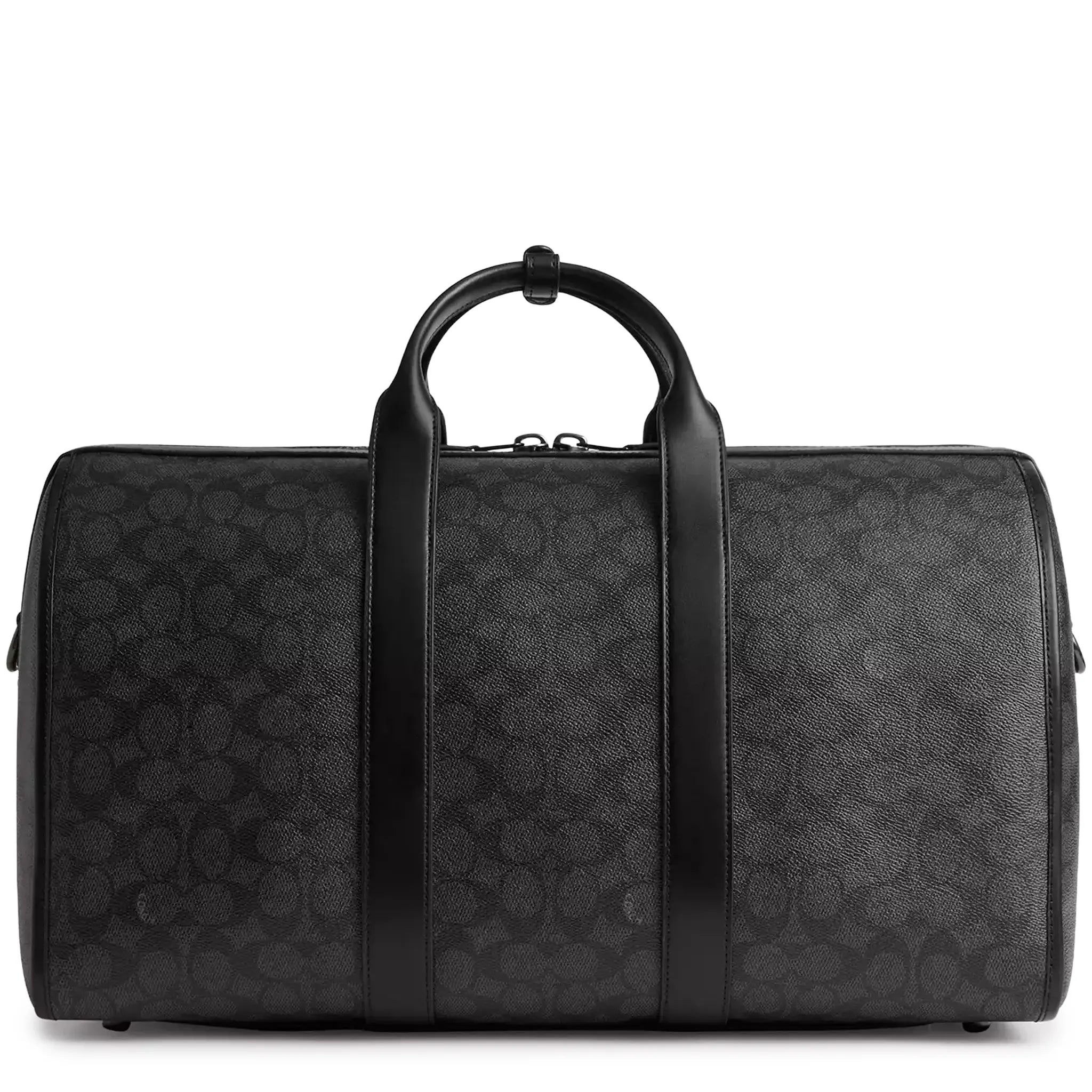 Back View of Coach Gotham Duffle 45 Signature Canvas Charcoal Backpack CV958