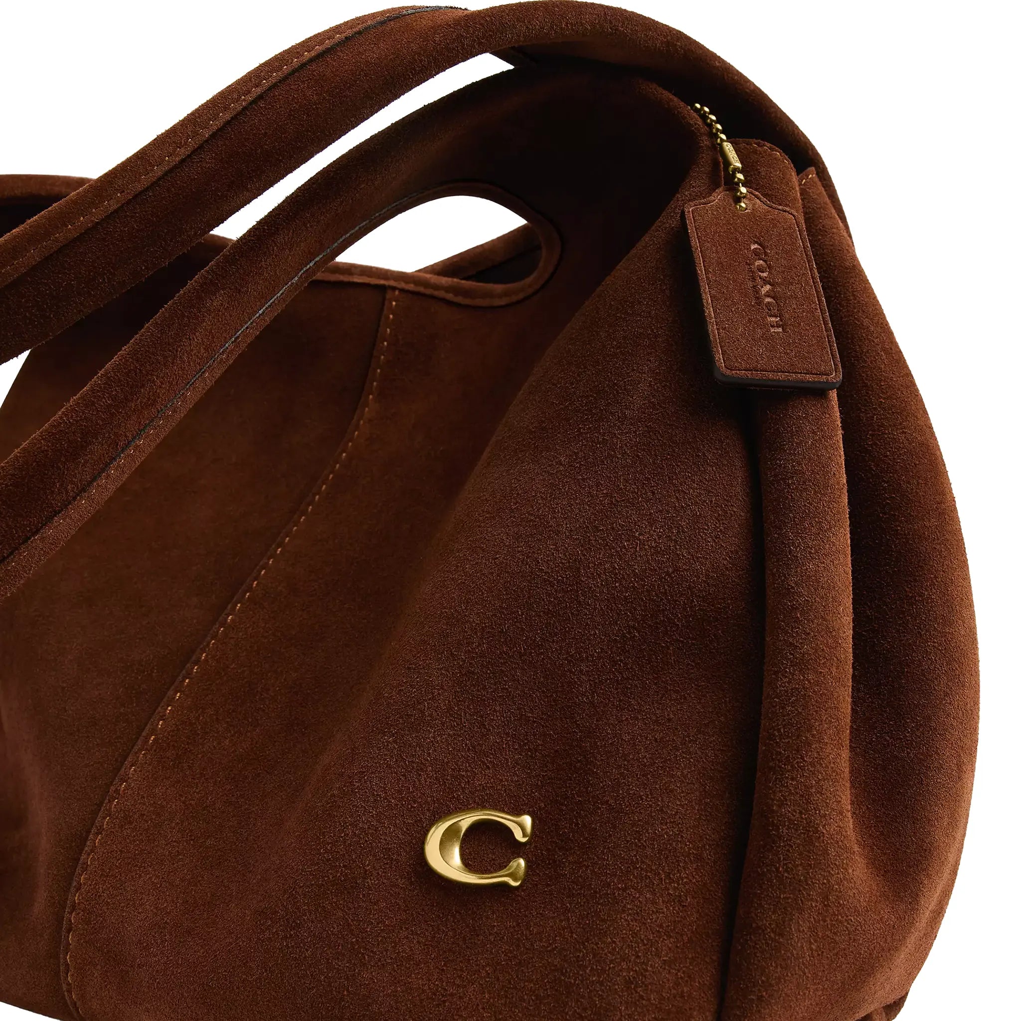 Detailed View of Coach Lana 23 Warm Brown Shoulder Bag