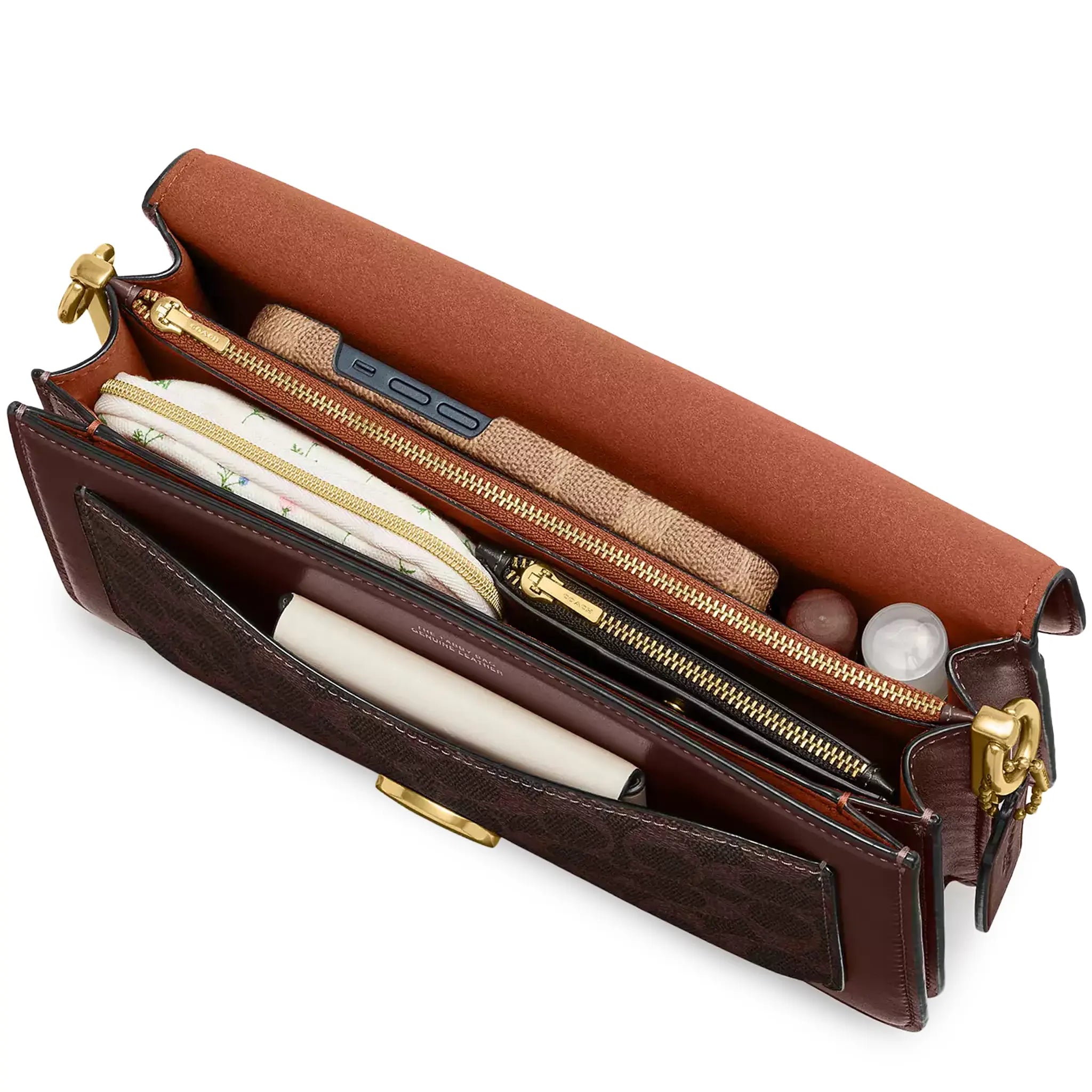 Upper View of Coach Tabby 26 Maple Shoulder Bag CI032