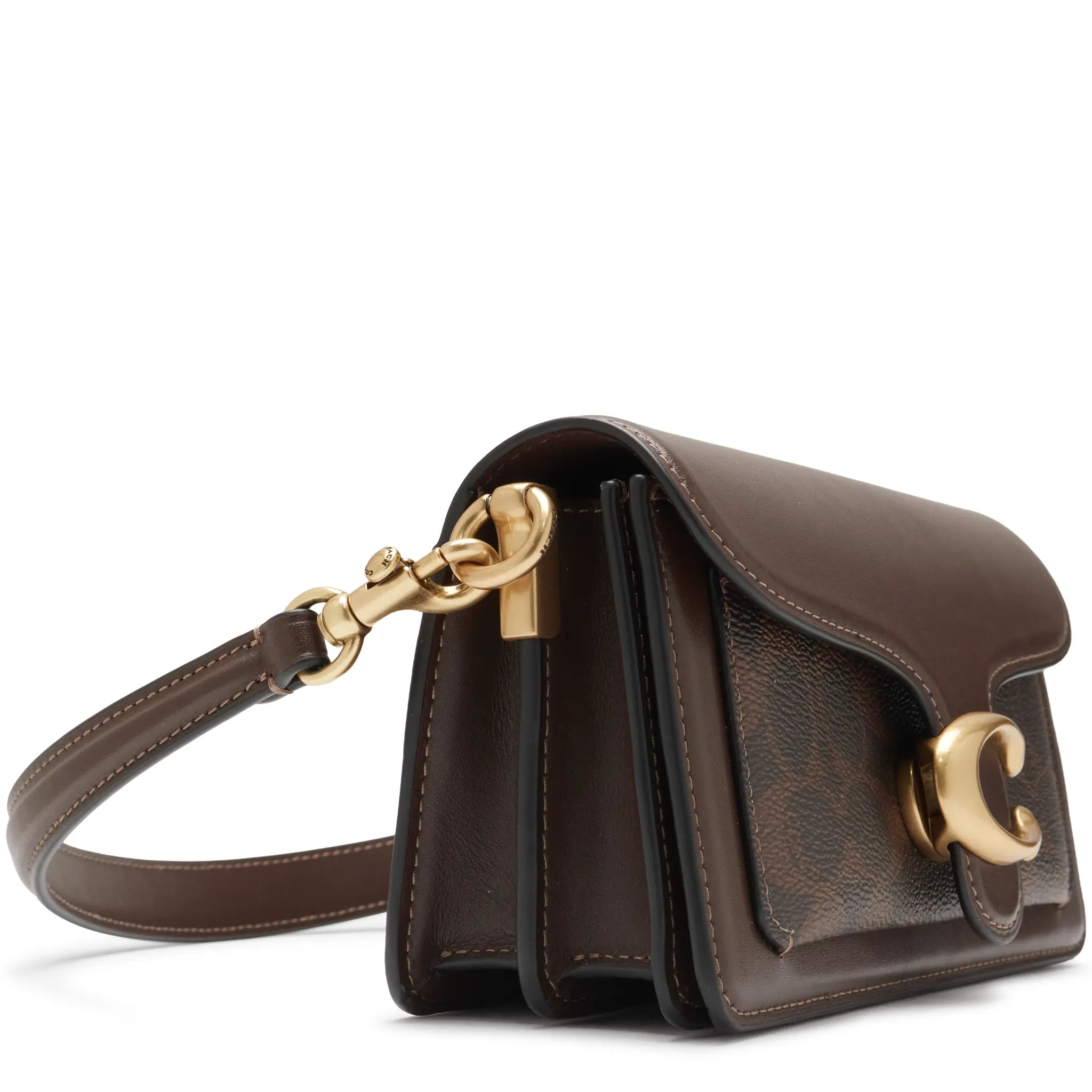 Front Side View of Coach Tabby 26 Maple Shoulder Bag CI032