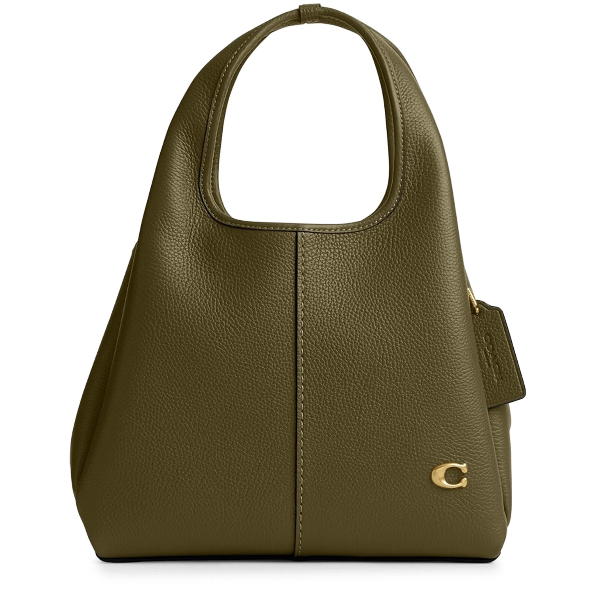 Front View of Coach Women's Lana Leather Olive Shoulder Bag