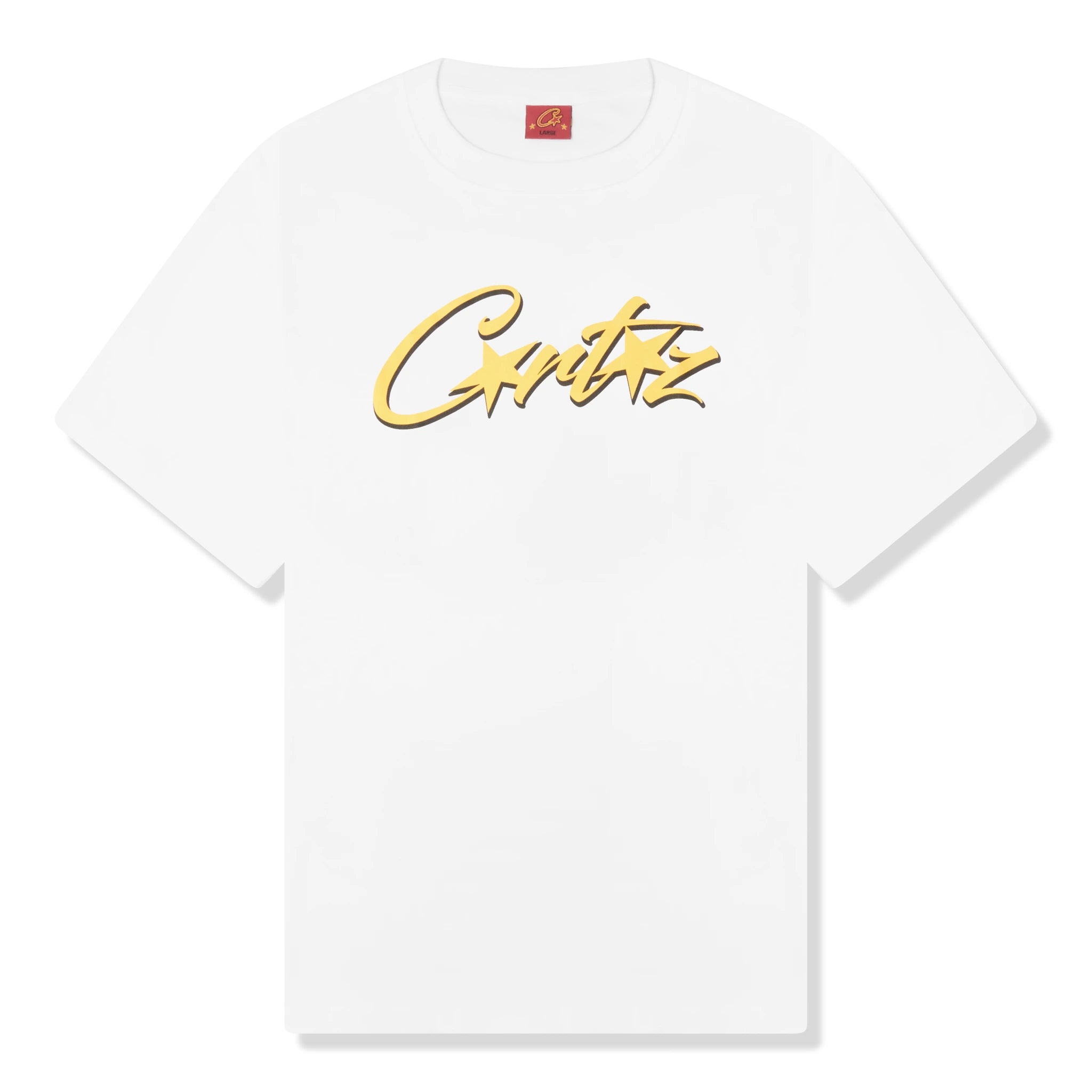Front view of Corteiz Allstarz White T Shirt