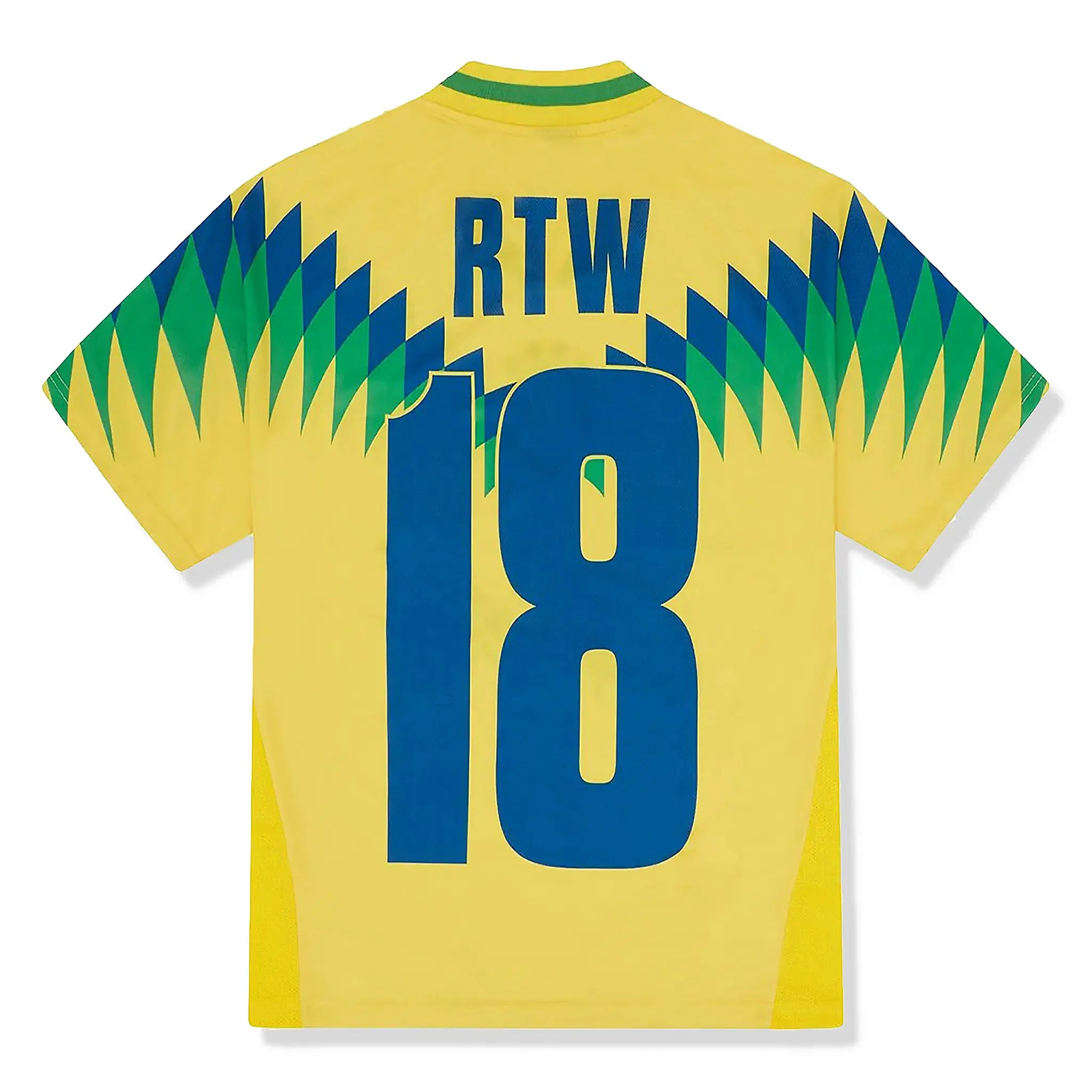 Back view of Corteiz Club America Brazil Jersey Yellow