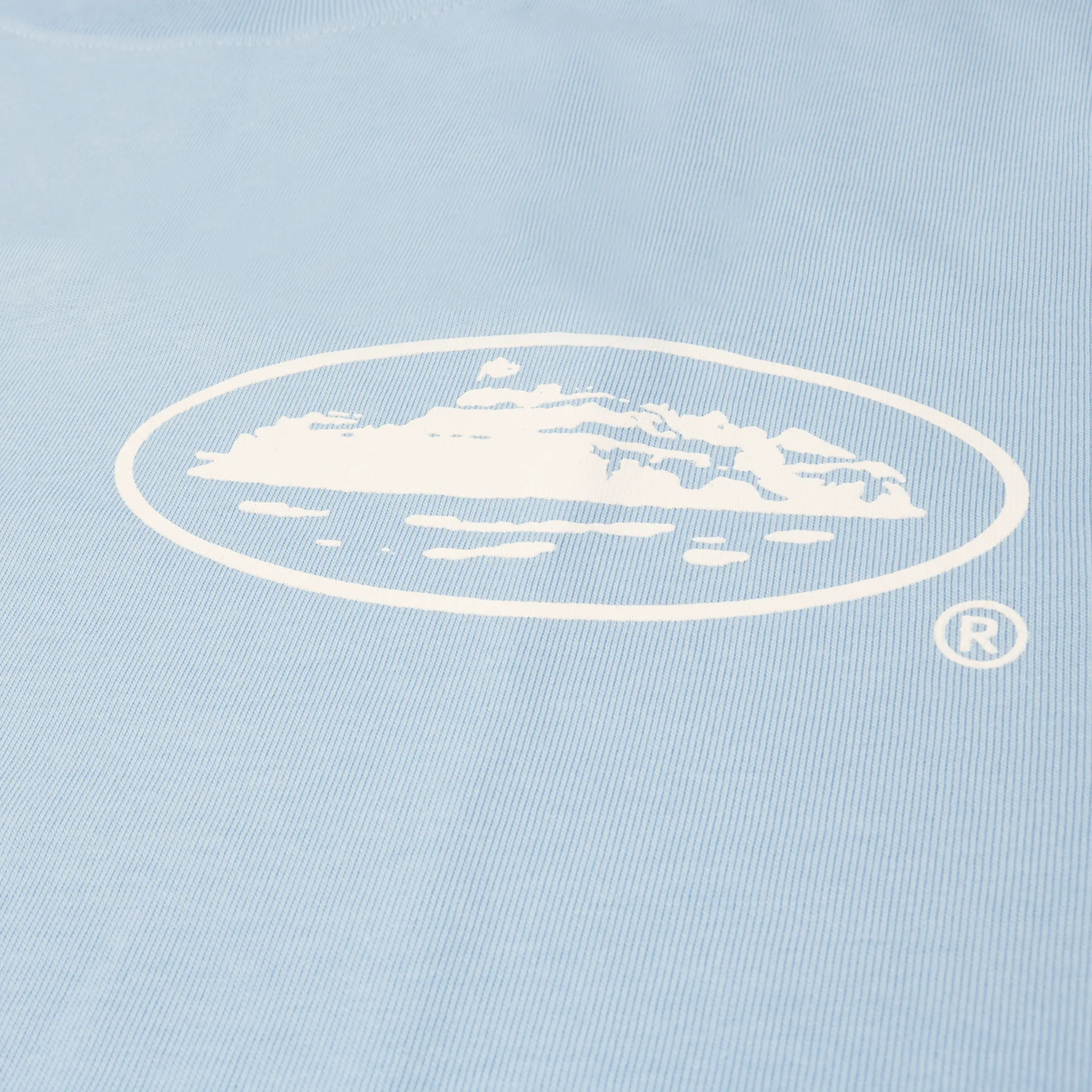 Detailed View of Corteiz OG Island Baby Blue T Shirt 07892 1SS2504COITBB-BABY