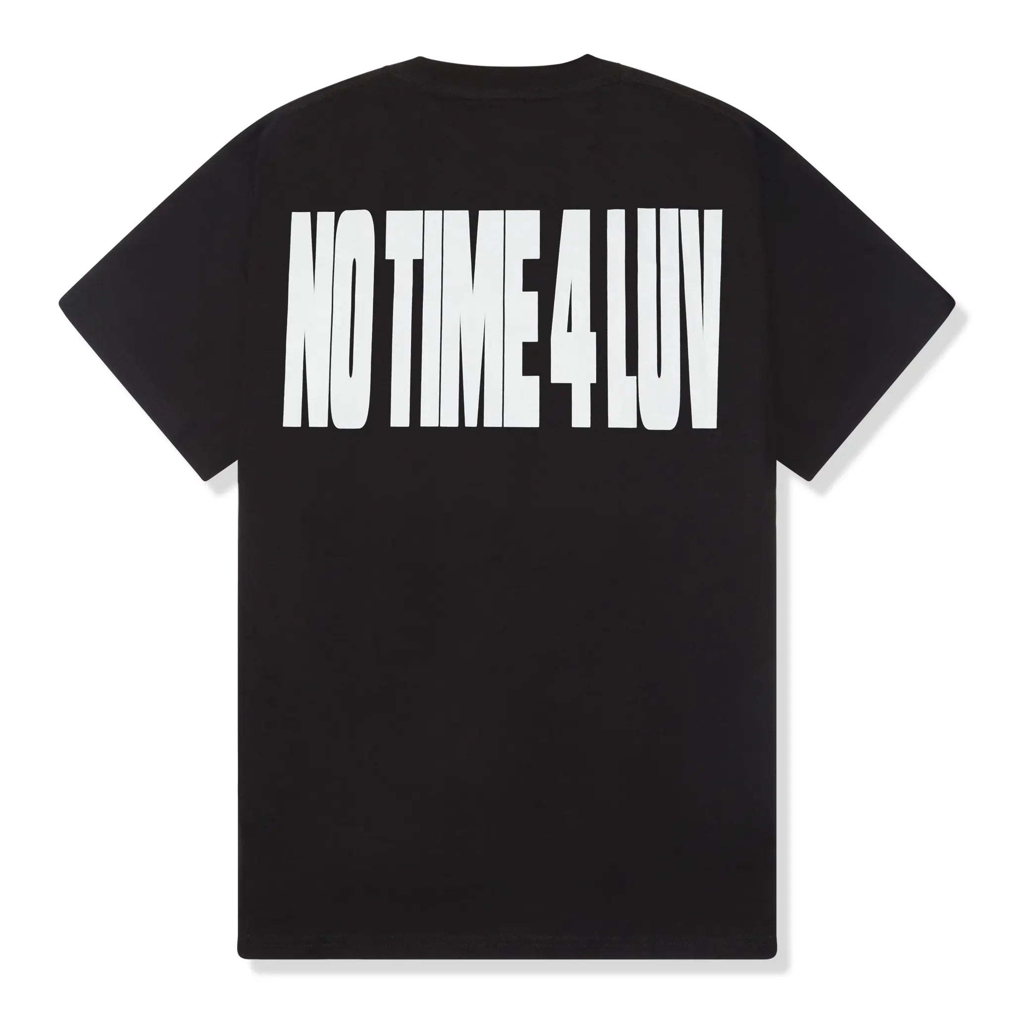 Back View of Corteiz RTW No time 4 Luv Black T Shirts 07892 1SS2504CNT4LT-BLAC