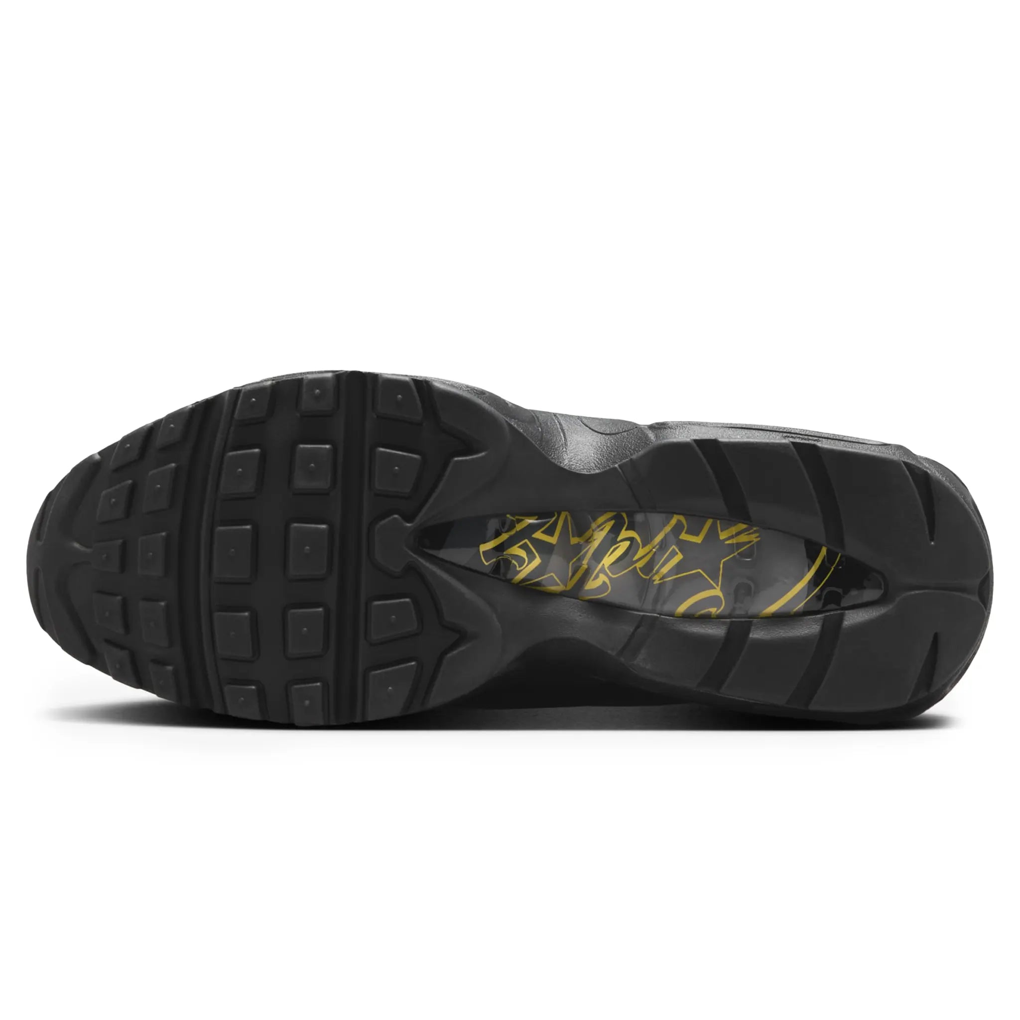 Sole view of Corteiz x Nike Air Max 95 Honey Black