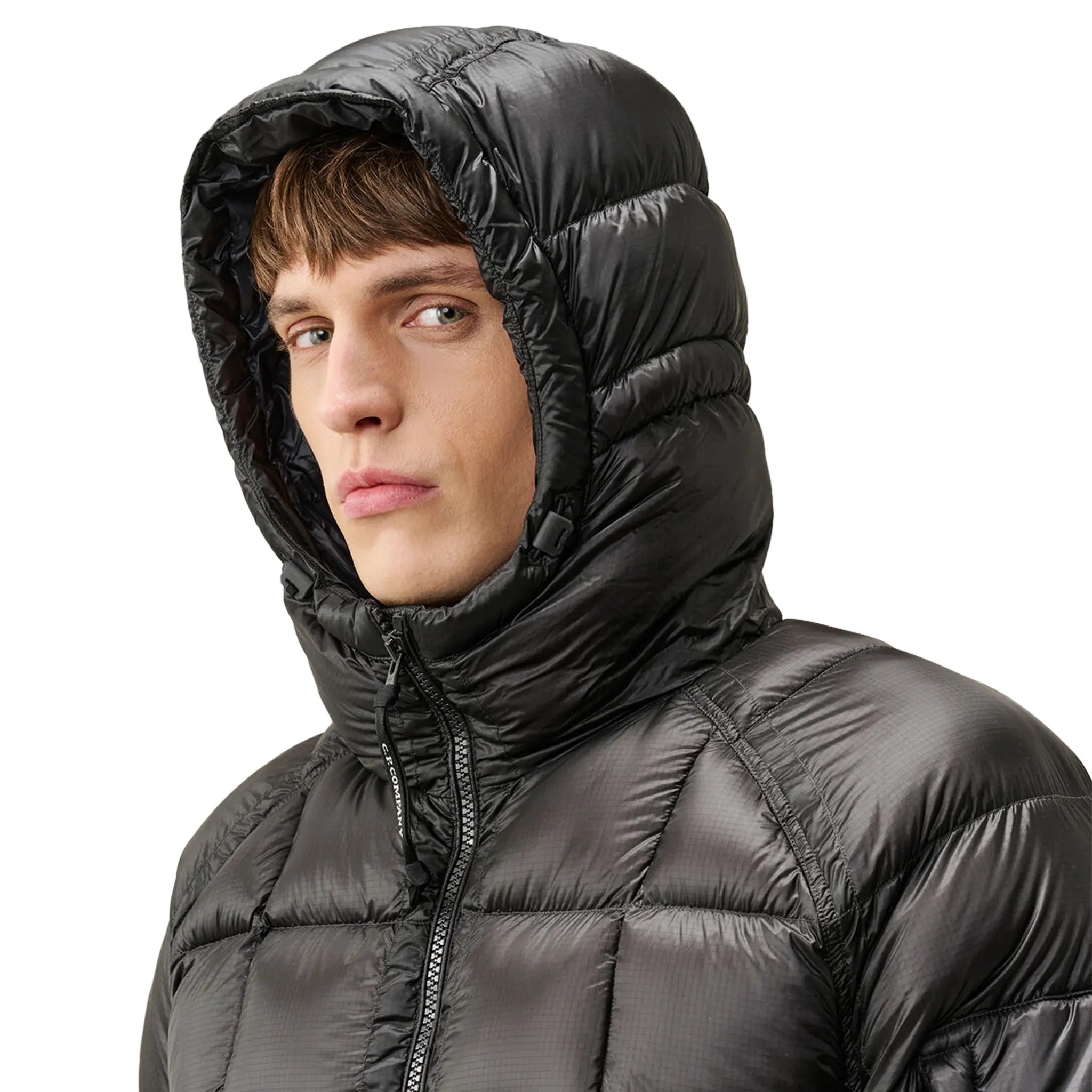 CP Company D.D. Shell Black Hooded Puffer Jacket