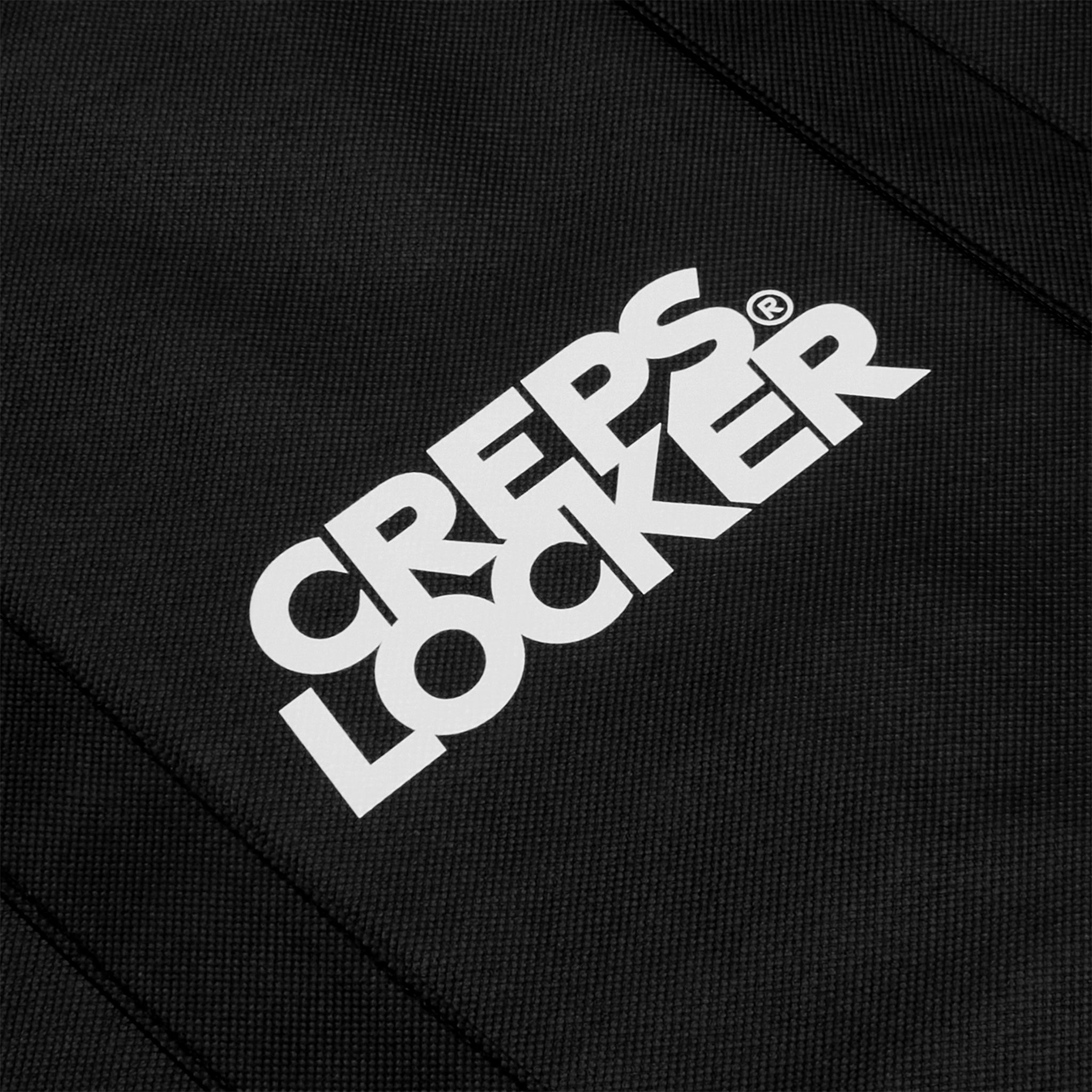 Logo view of Crepslocker Woven Tote Bag Black