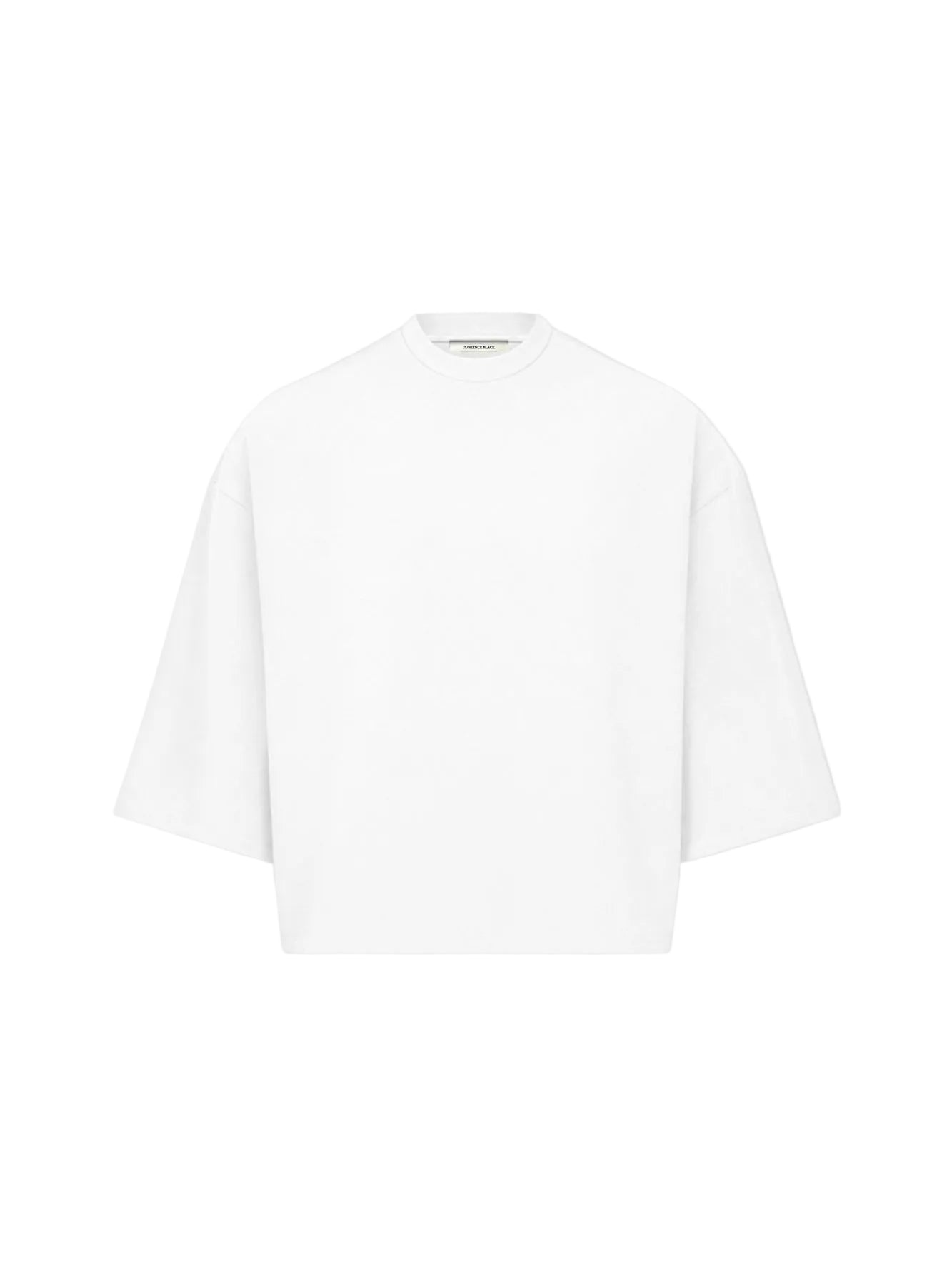 Florence Black Crop V2 White T-Shirt