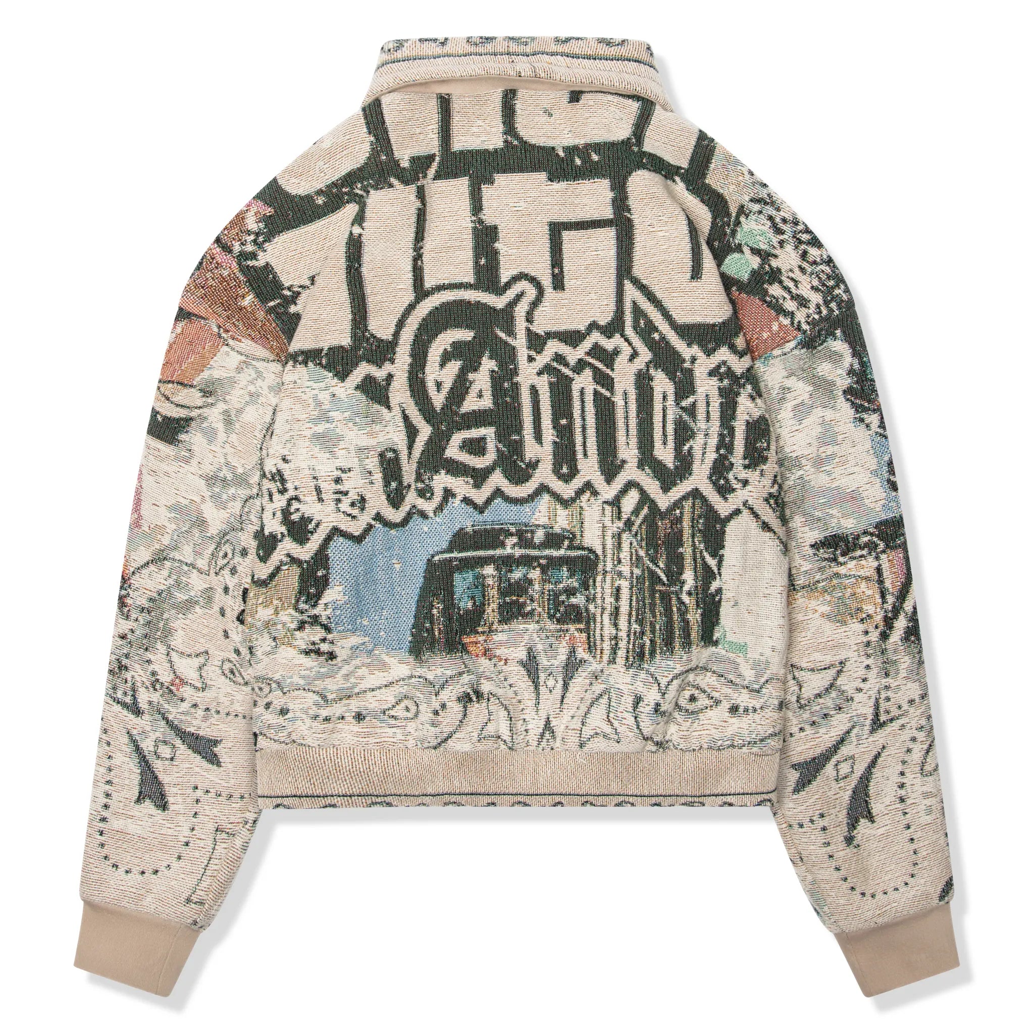Back View of Dedictd GTA Tapestry Collared Jacket