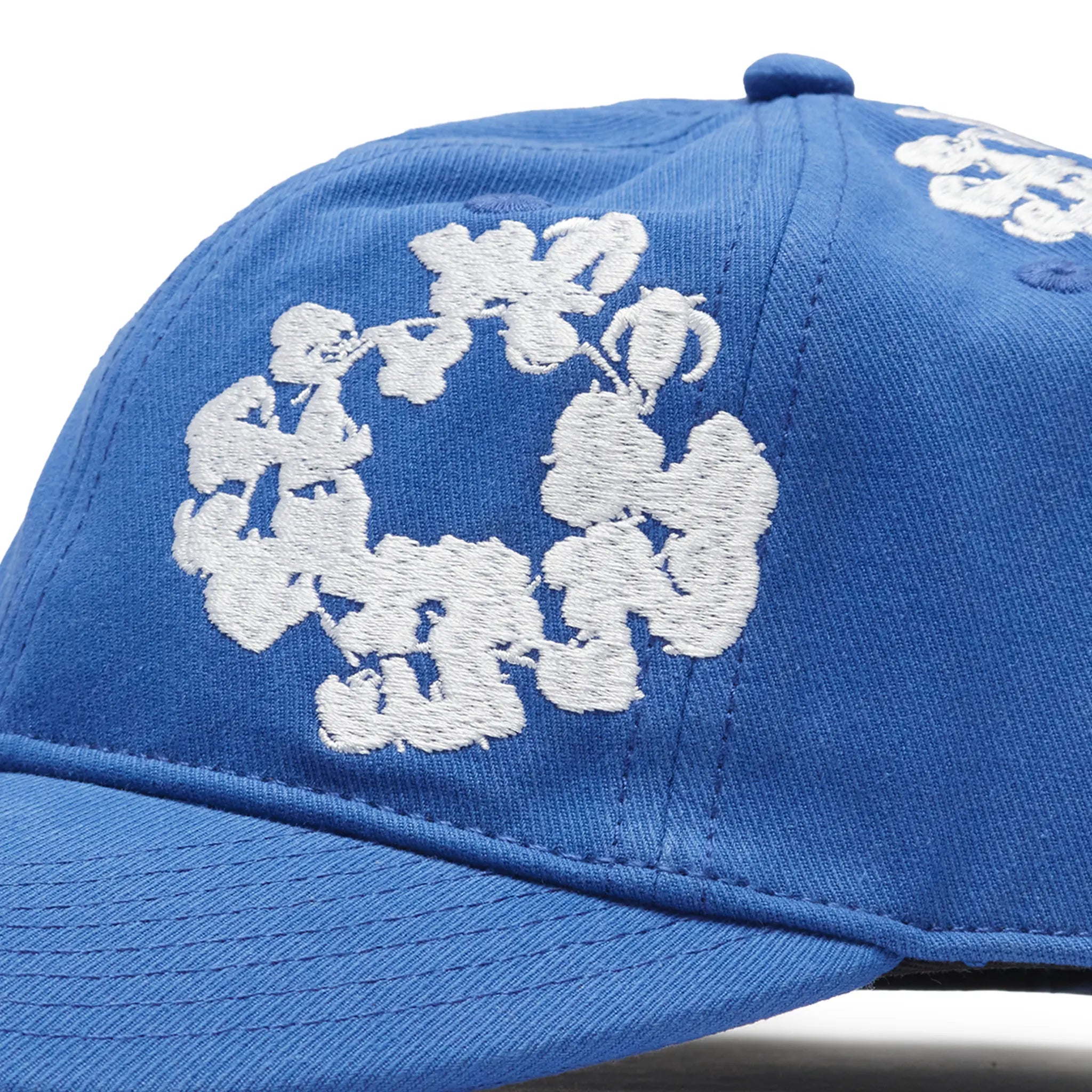 Detailed View of Denim Tears The Cotton Wreath Blue Cap SS25ANE11782045