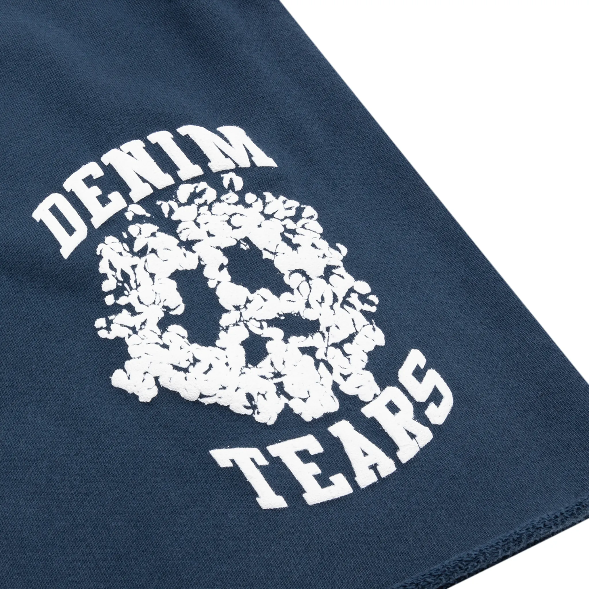 Logo view of Denim Tears University Navy Shorts 402-080-27