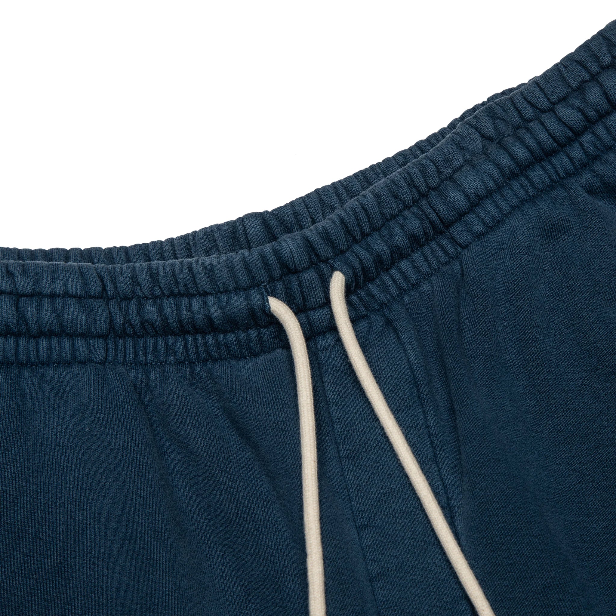 Waist view of Denim Tears University Navy Shorts