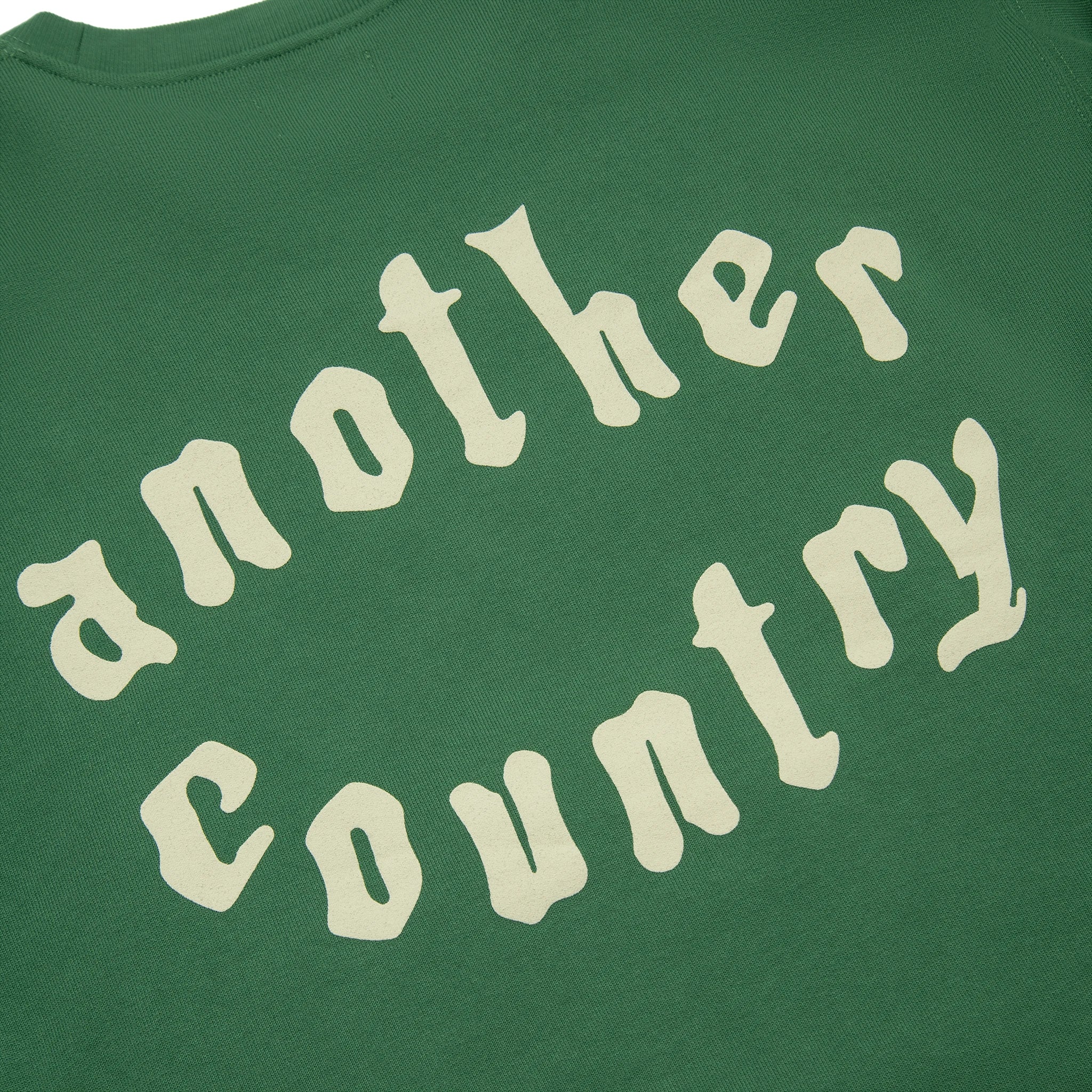 Back detail view of Denim Tears x CPFM Cactus Tears Green Sweatshirt