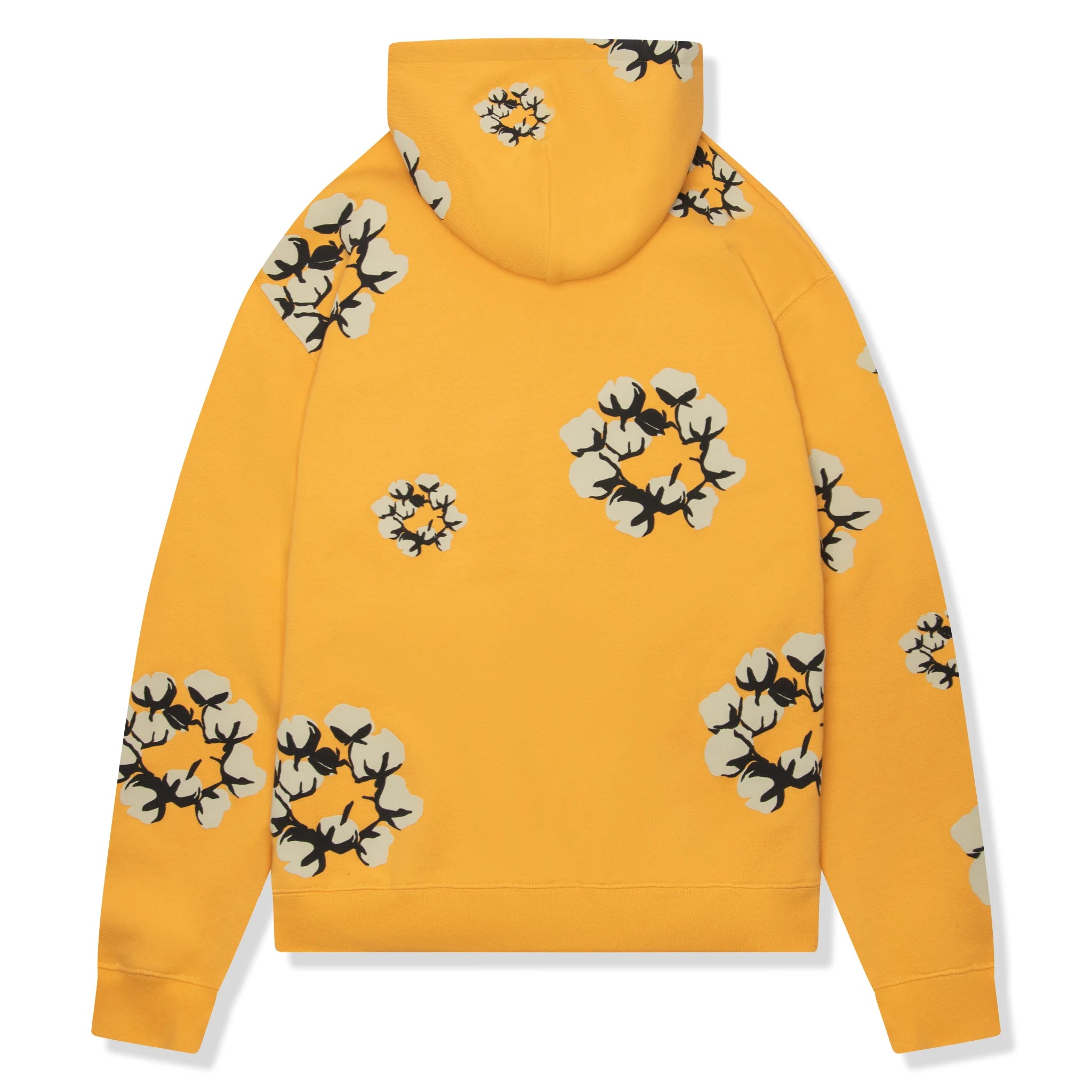 Back view of Denim Tears x CPFM Cactus Tears Wreath Yellow Hoodie FW24THD024