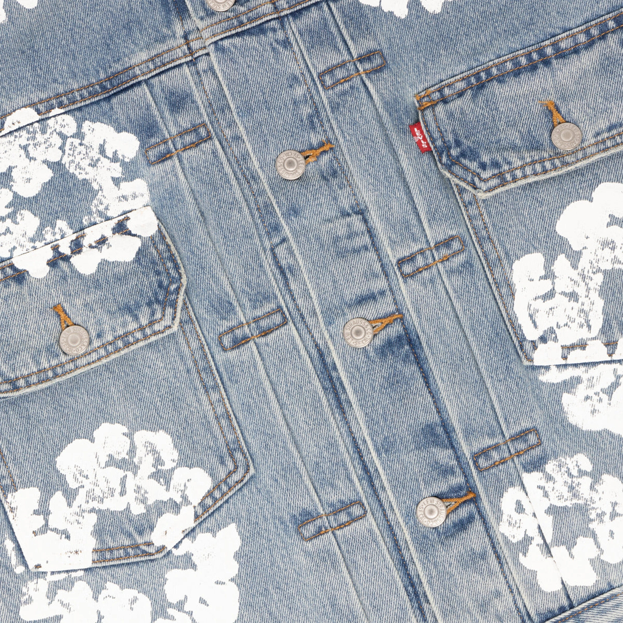 Detail view of Denim Tears x Levi's Jacket Light Blue