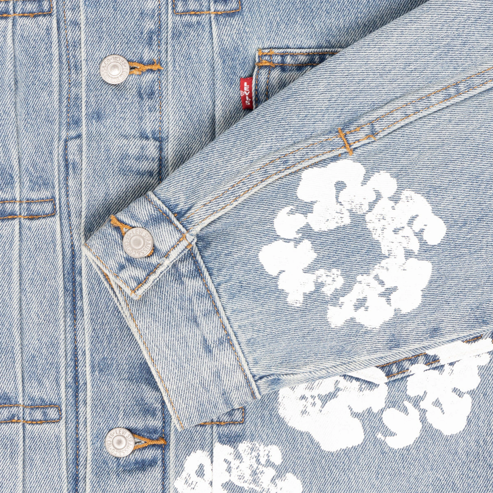 Sleeve view of Denim Tears x Levi's Jacket Light Blue