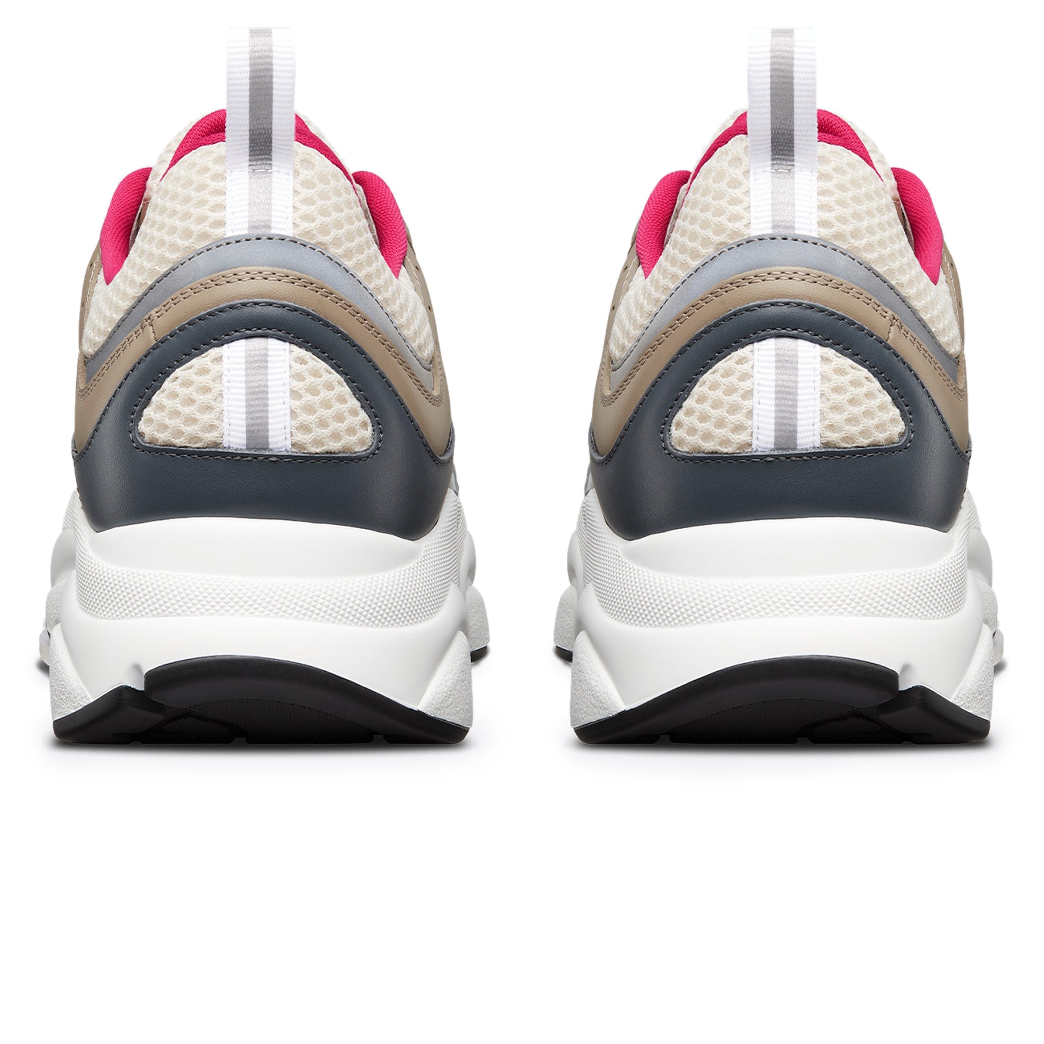 Image of Dior B22 Beige Deep Grey Brown Calfskin Trainer