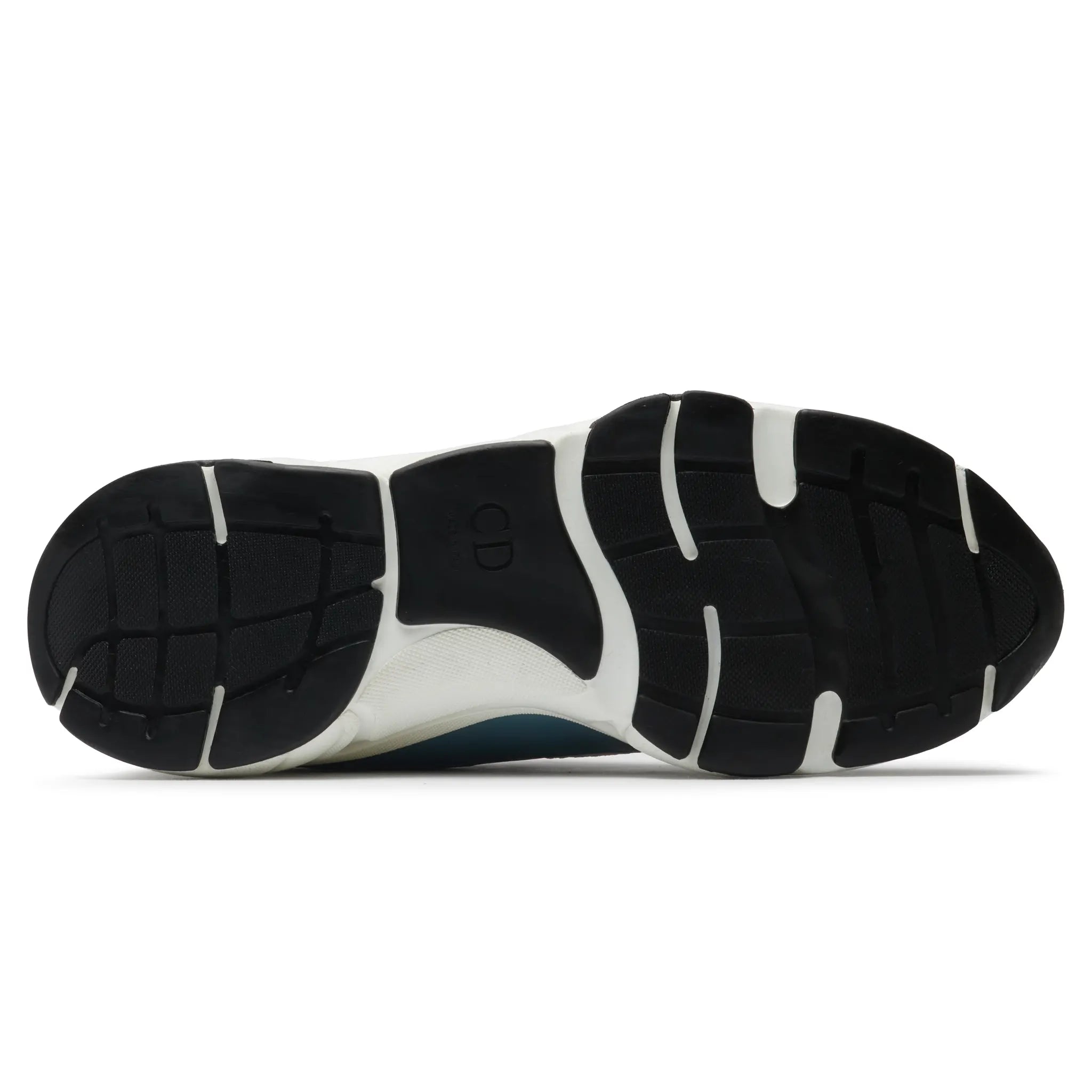 Sole View of Dior B22 Blue Yellow Trainer 3SN231ZCQ_H561