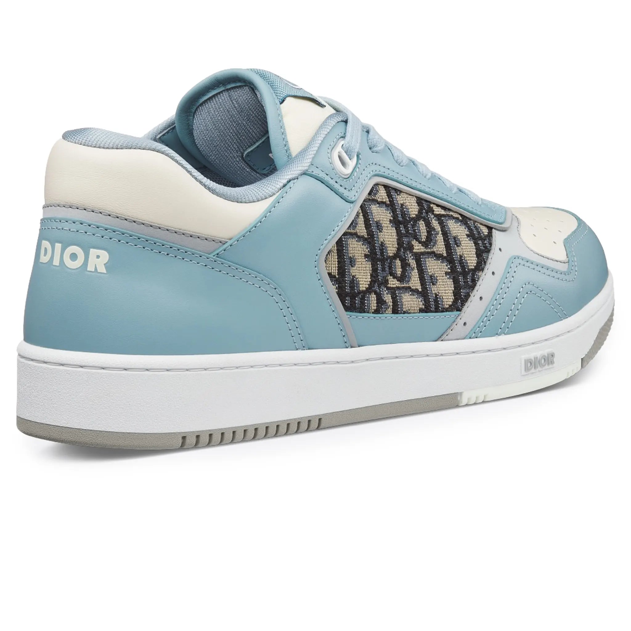 Back Side View of Dior B27 Oblique Light Blue White Low Top Sneaker 3SN272ZIR H526