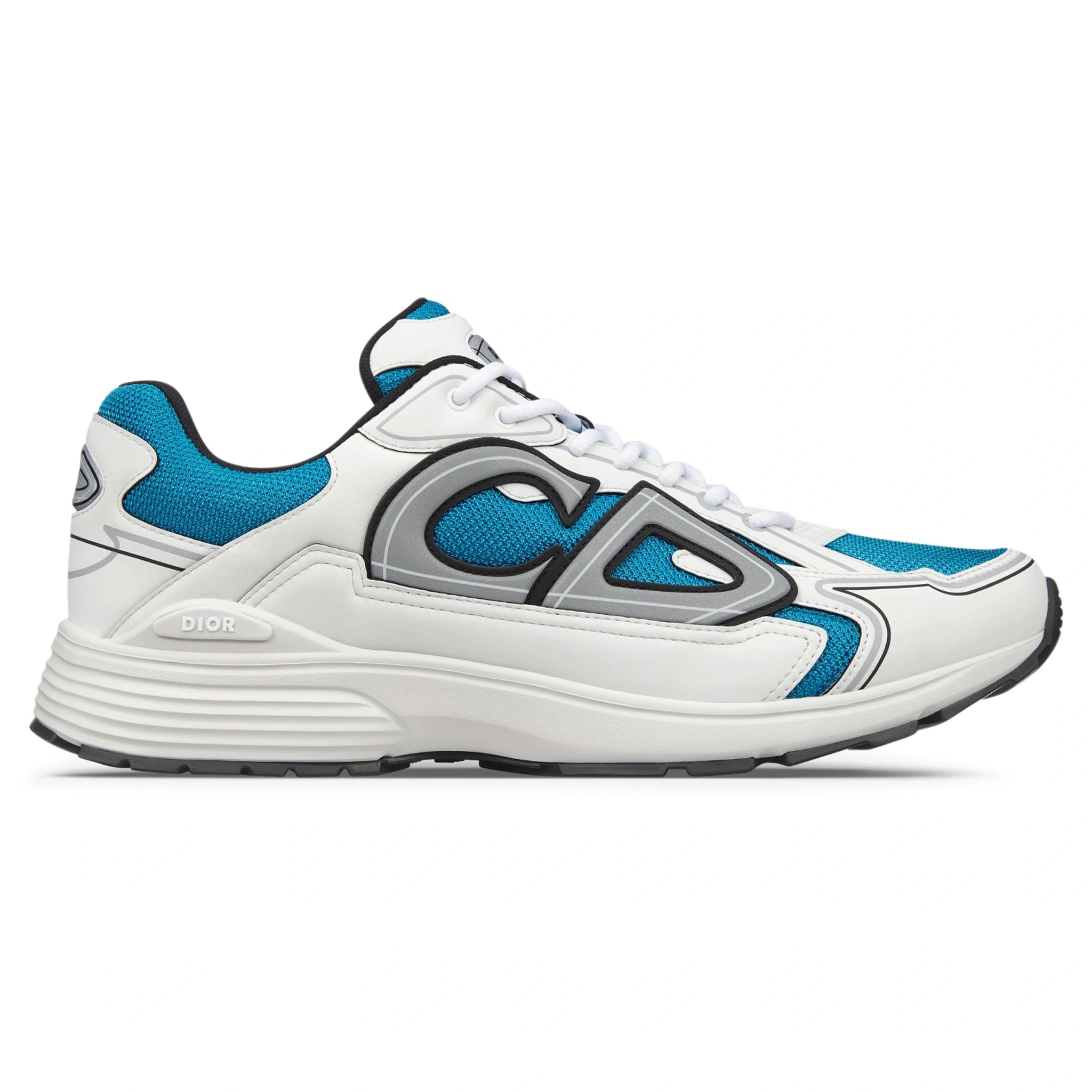 Side view of Dior B30 Blue White Trainer 3SN279ZRD_H065