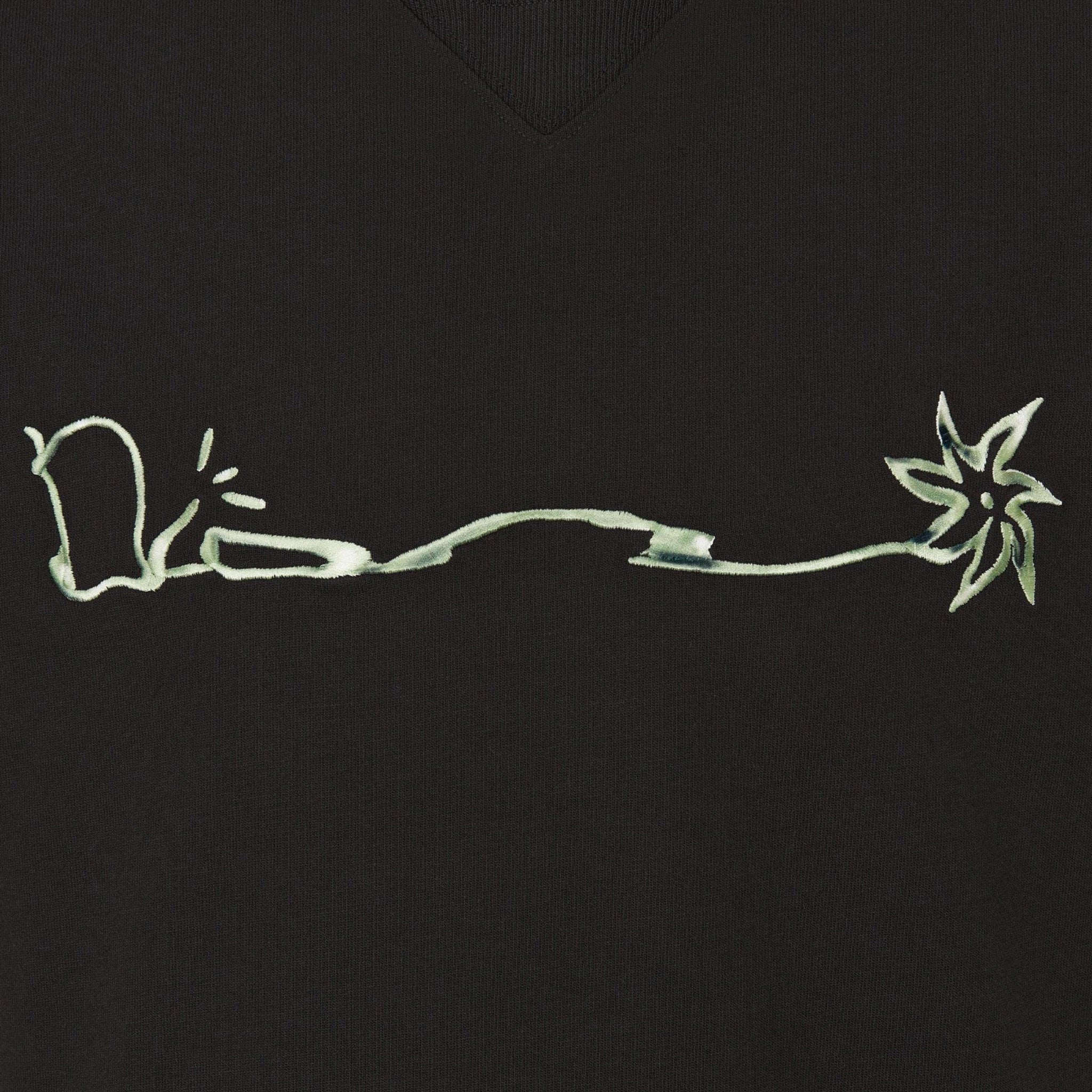 Logo view of Dior x Cactus Jack Oversized Black T Shirt 283J685C0554_C986