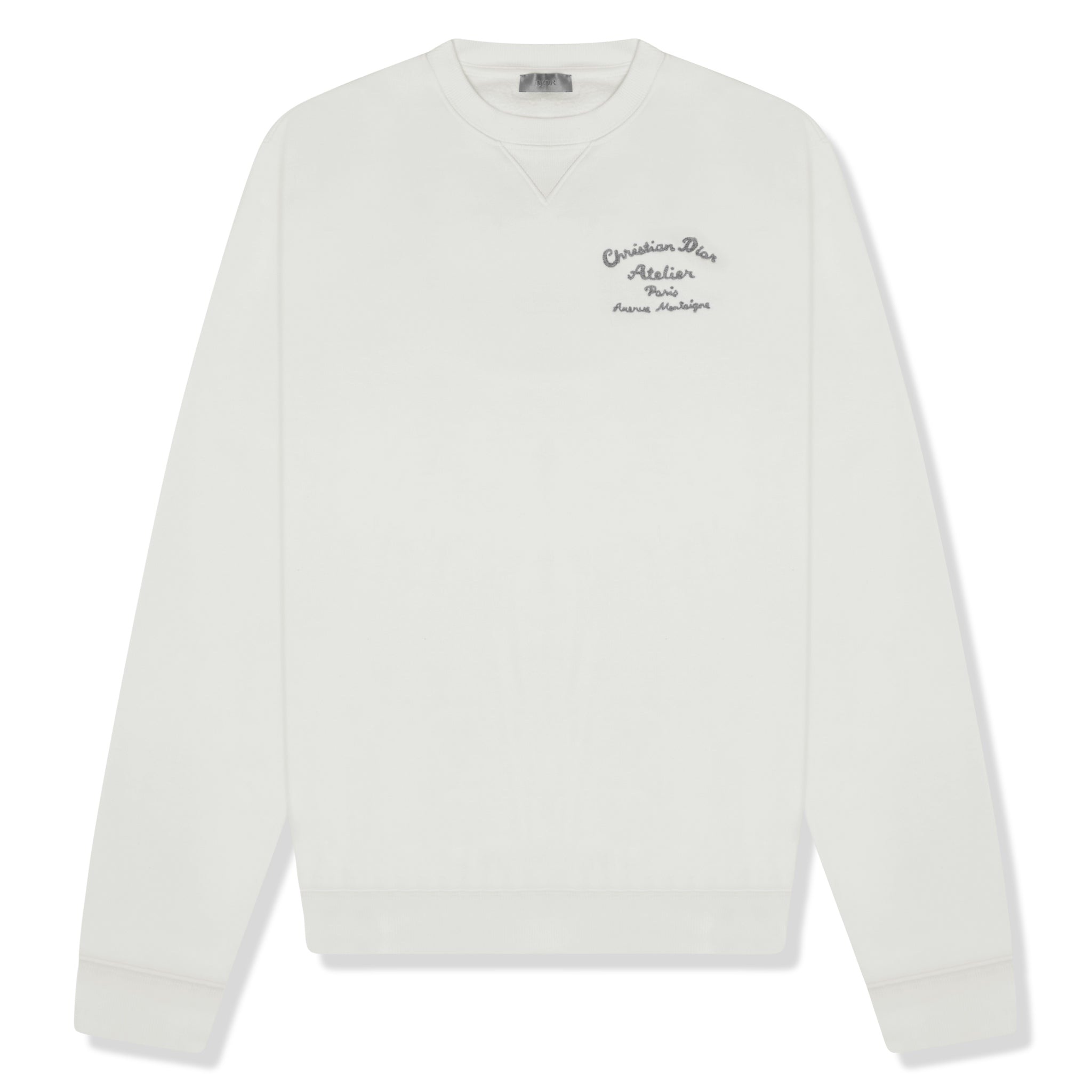 Front view of Dior 'Christian Dior Atelier' Sweatshirt White 293J699A0531