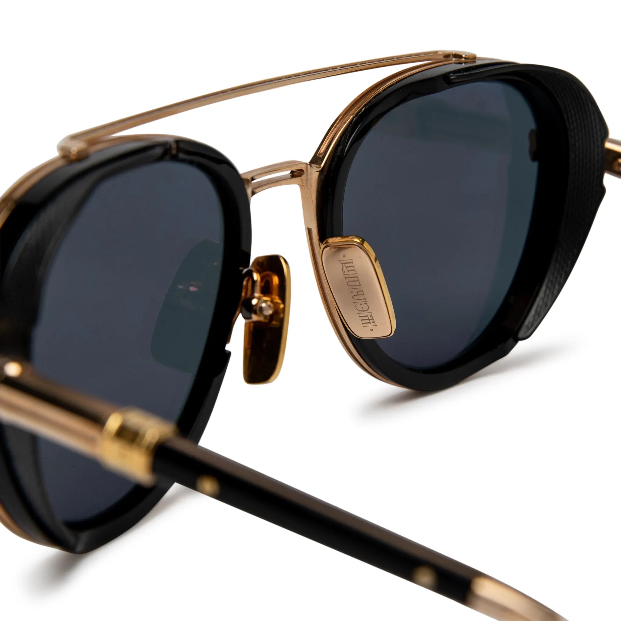 Front view of Dita Epiluxury Limited Edition EPLX.4 DES004 Black Gold Sunglasses